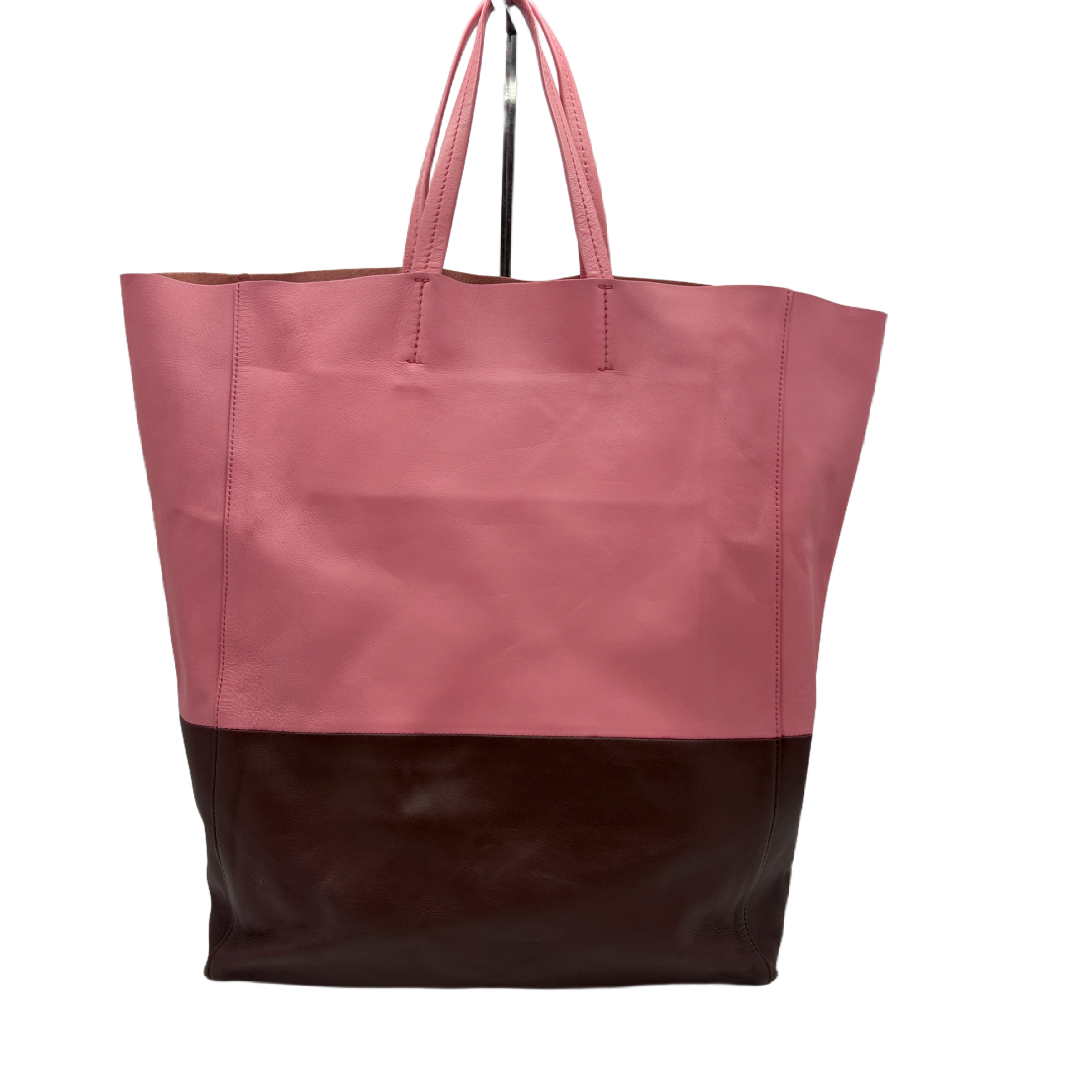 leather tote bag — view 2