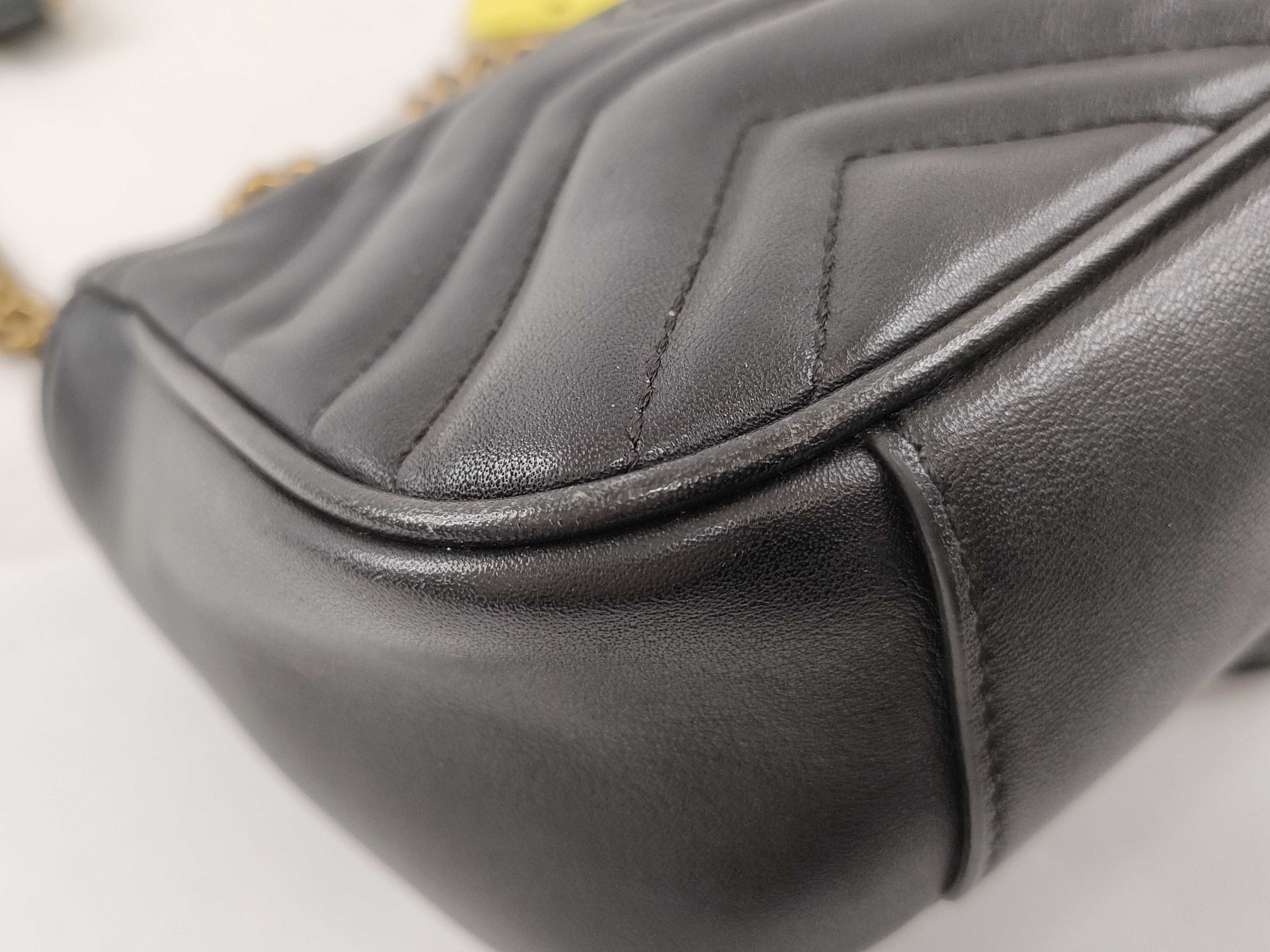 GG Marmont Small Shoulder Bag, Black, 446744 (Shoulder Bag) — view 4