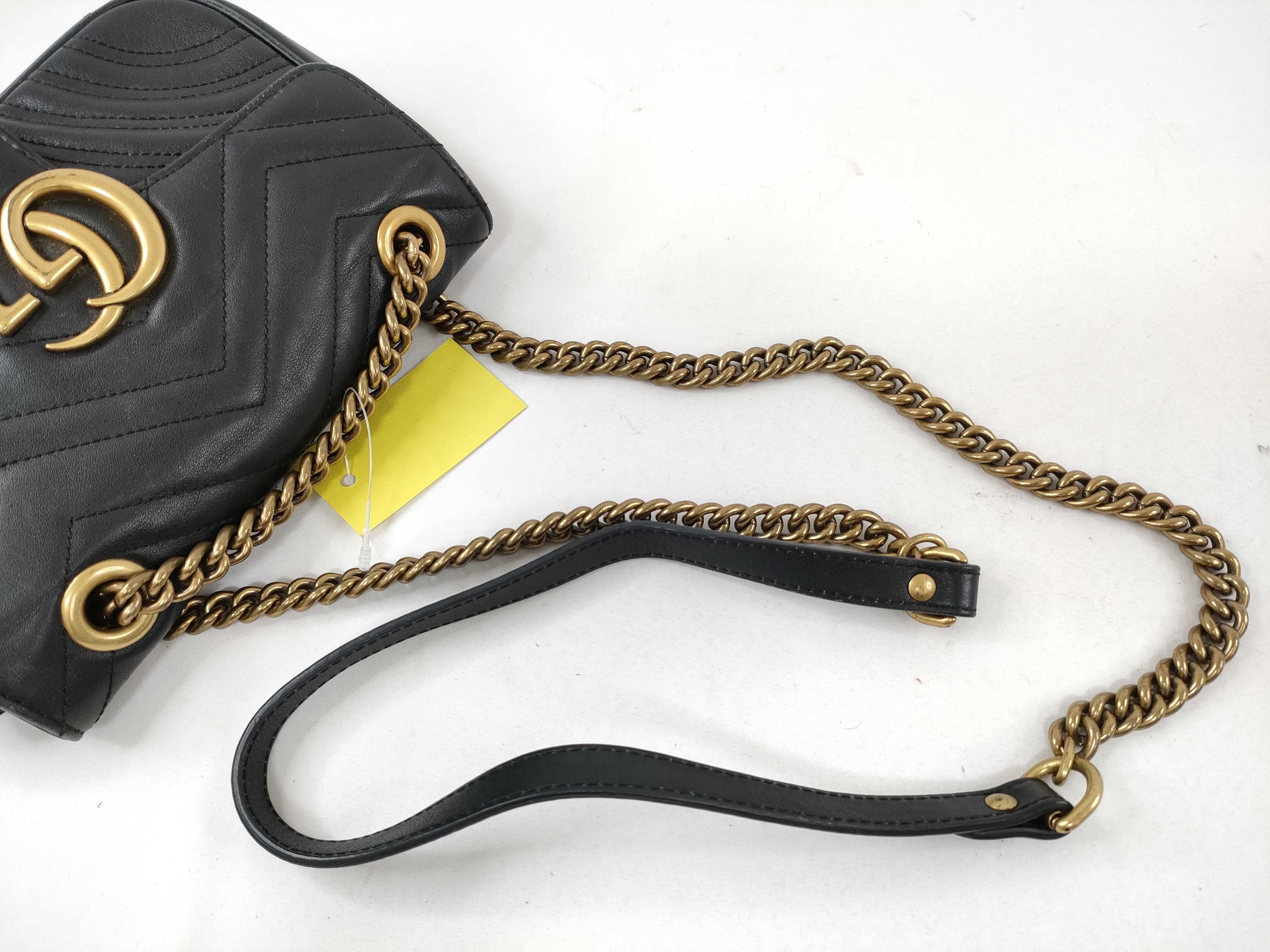 GG Marmont Small Shoulder Bag, Black, 446744 (Shoulder Bag) — view 5