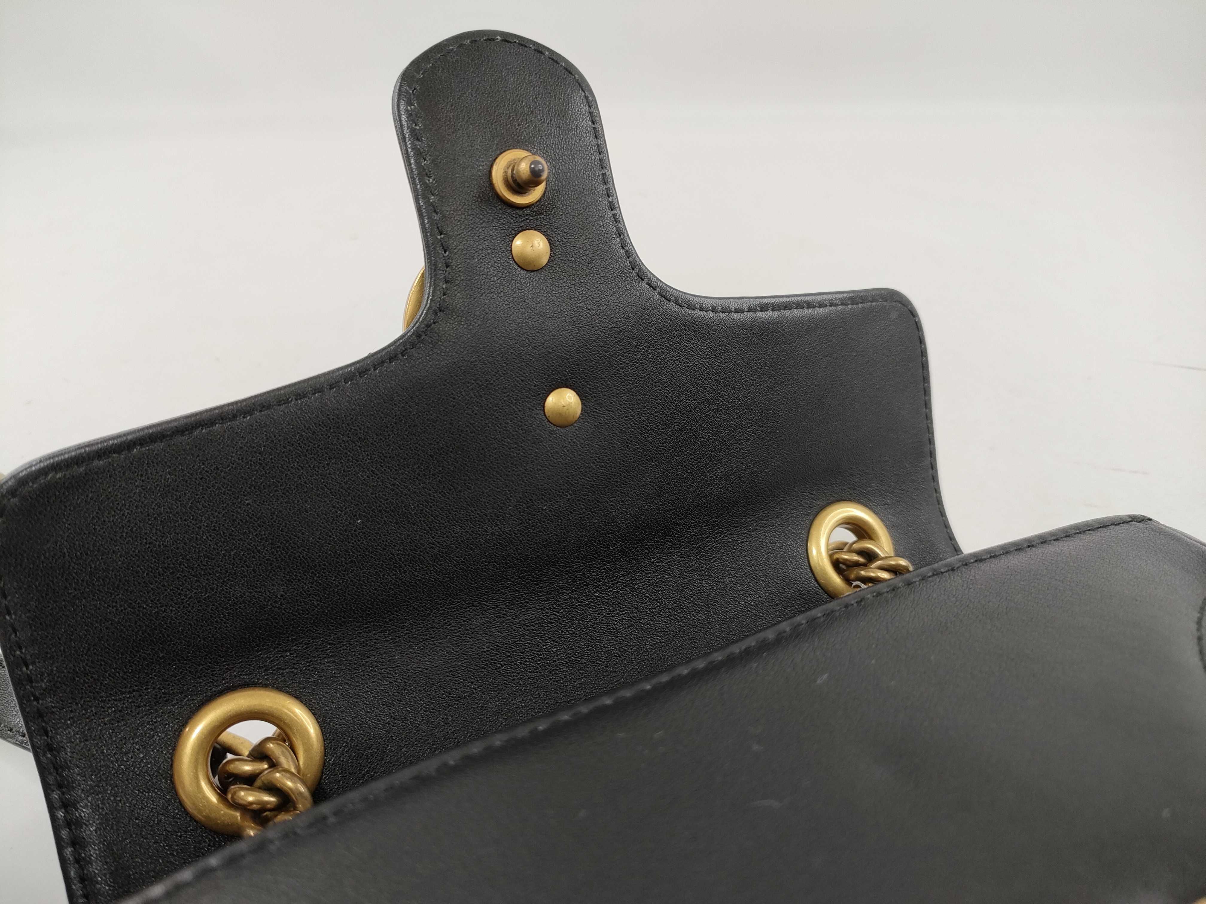 GG Marmont Small Shoulder Bag, Black, 446744 (Shoulder Bag) — view 9