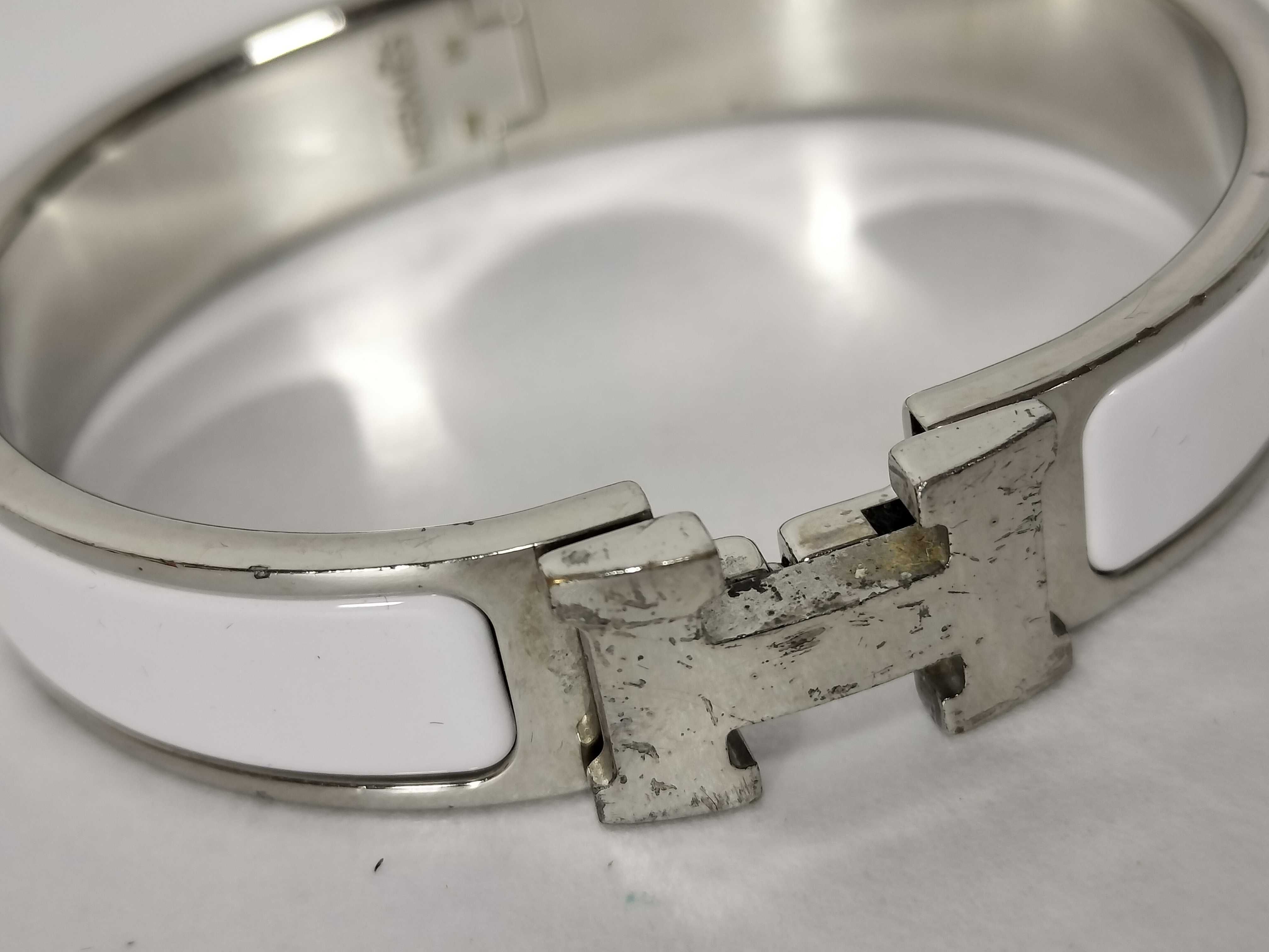 Bangle Click H White Bracelet/Bangle — view 7