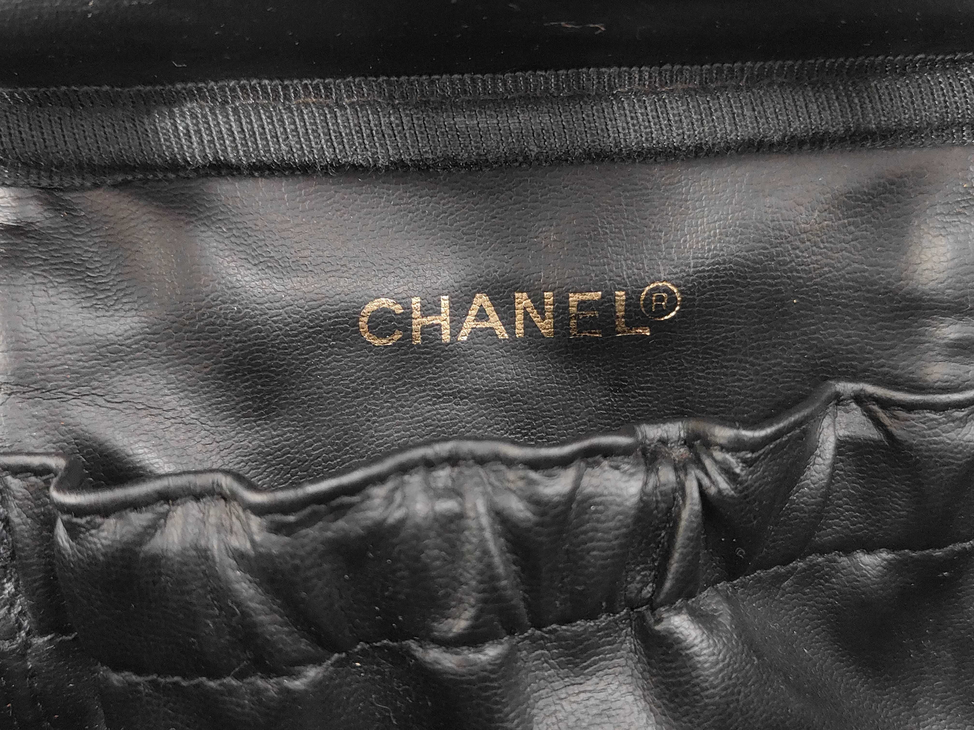 Bicolore Lambskin Vanity Bag with Gold Hardware, Clear Serial Number — view 11