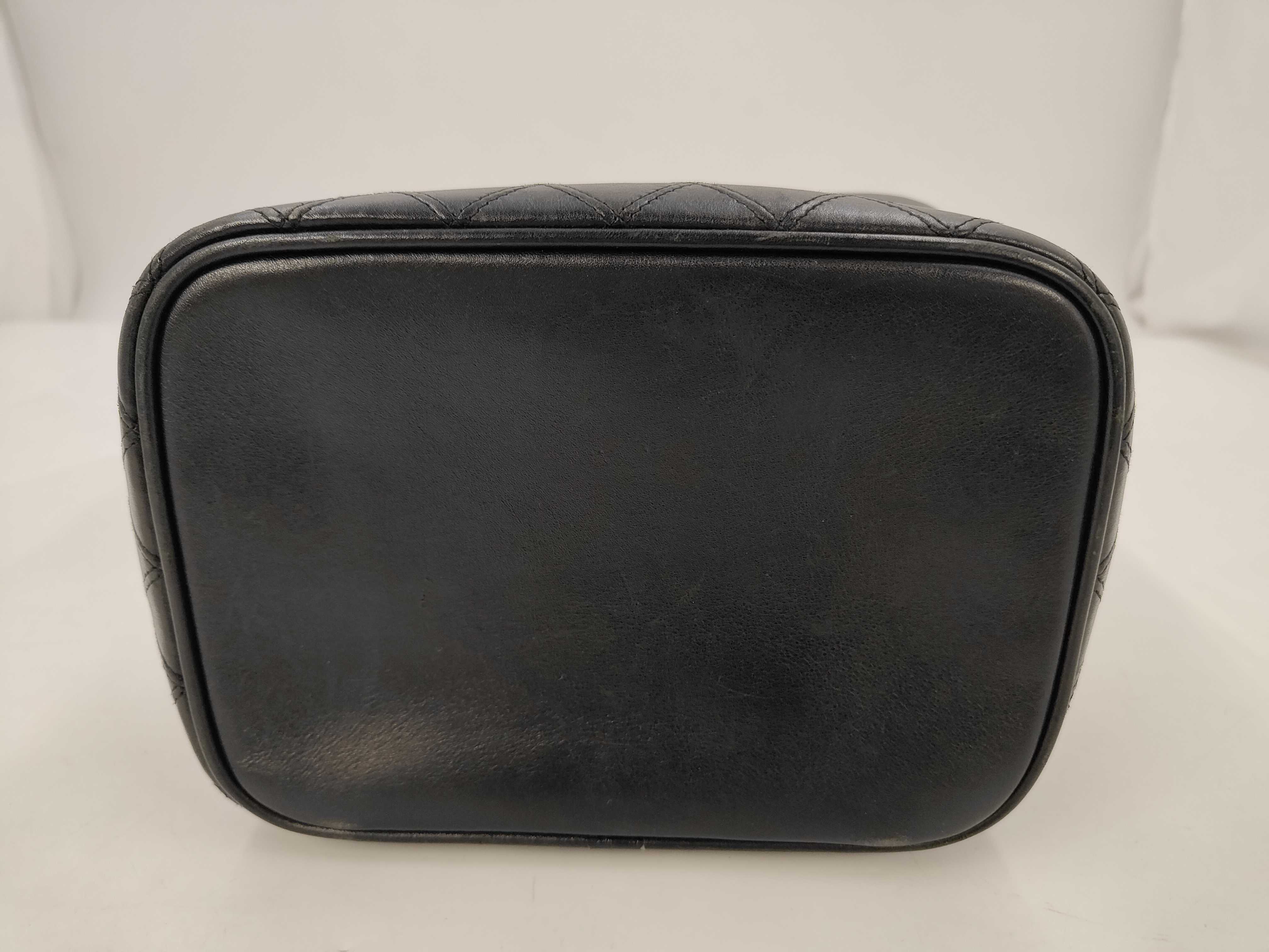 Bicolore Lambskin Vanity Bag with Gold Hardware, Clear Serial Number — view 7