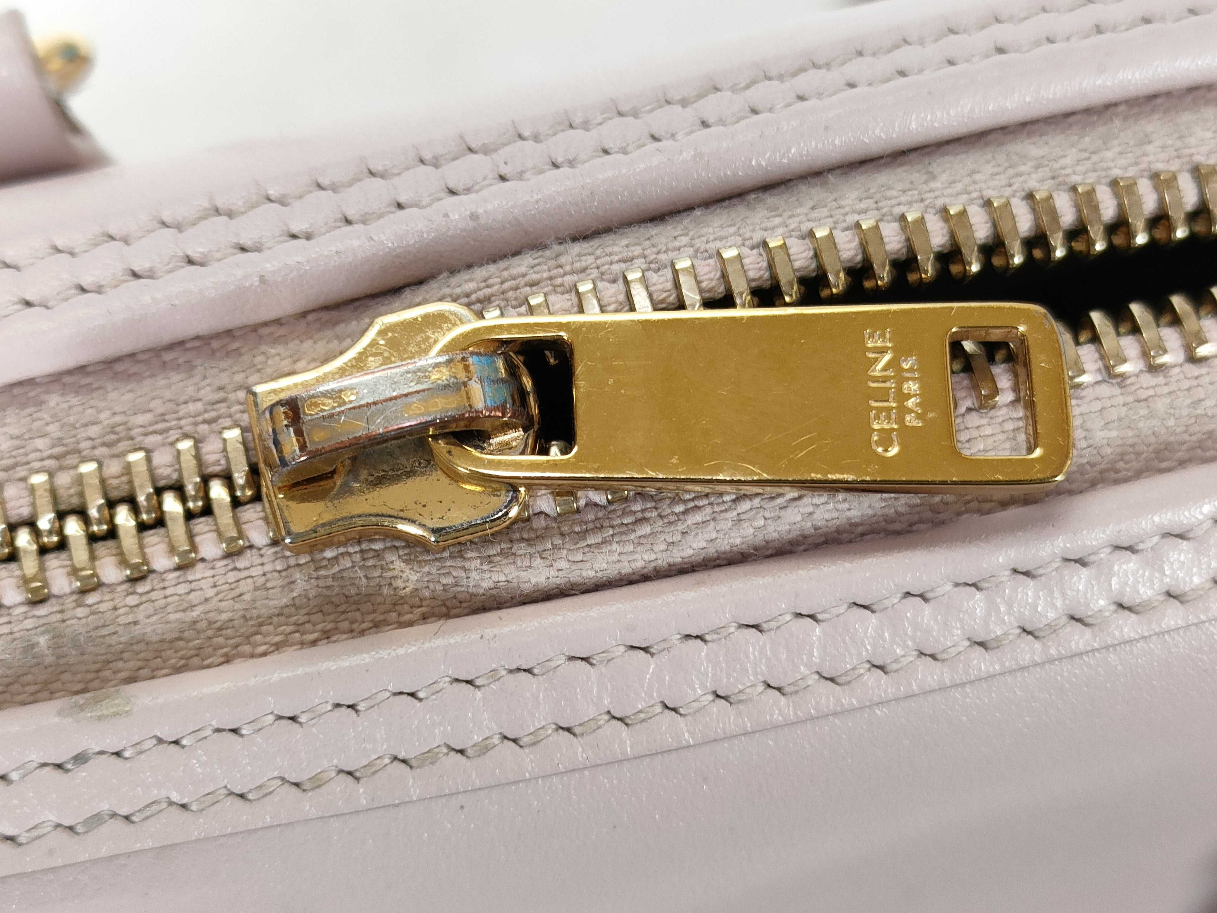 10P043 Triomphe Mini Boston Bag, Leather, Pink, Strap, Boston Bag — view 15