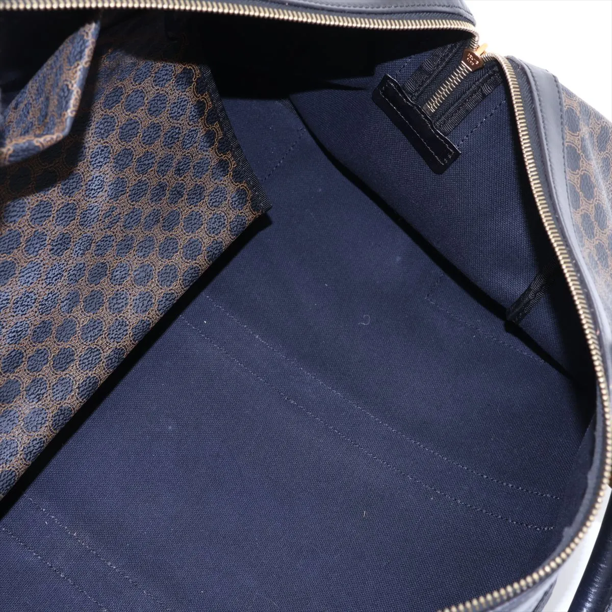 Macadam PVC x Leather Boston Bag, Black x Brown — view 7