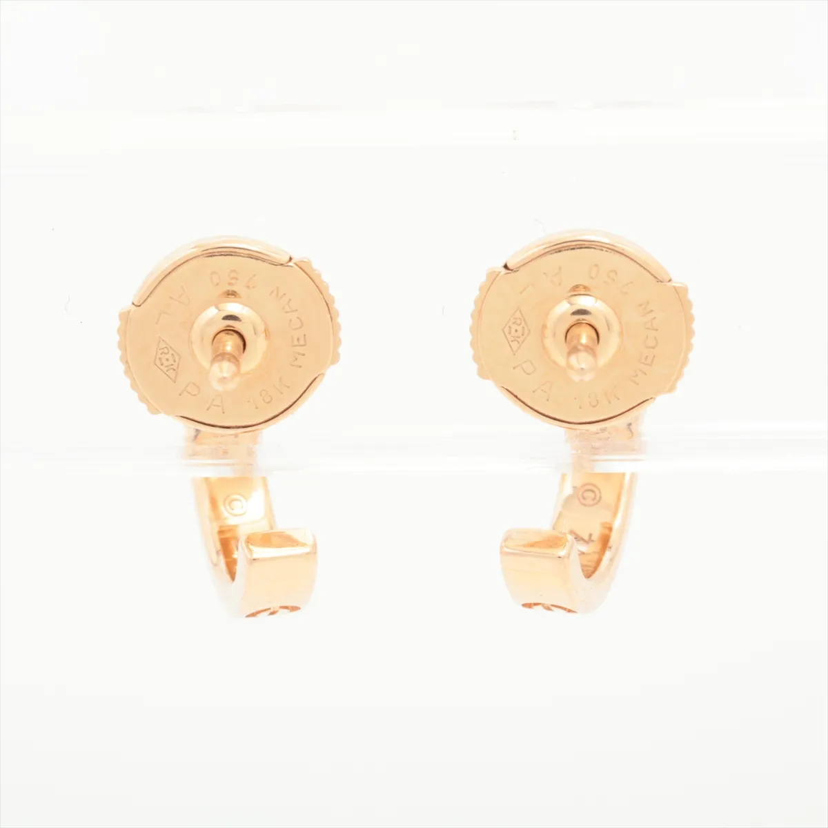 Mini Love Earrings, 750 (PG), 3.4g, ZA6526 — view 3