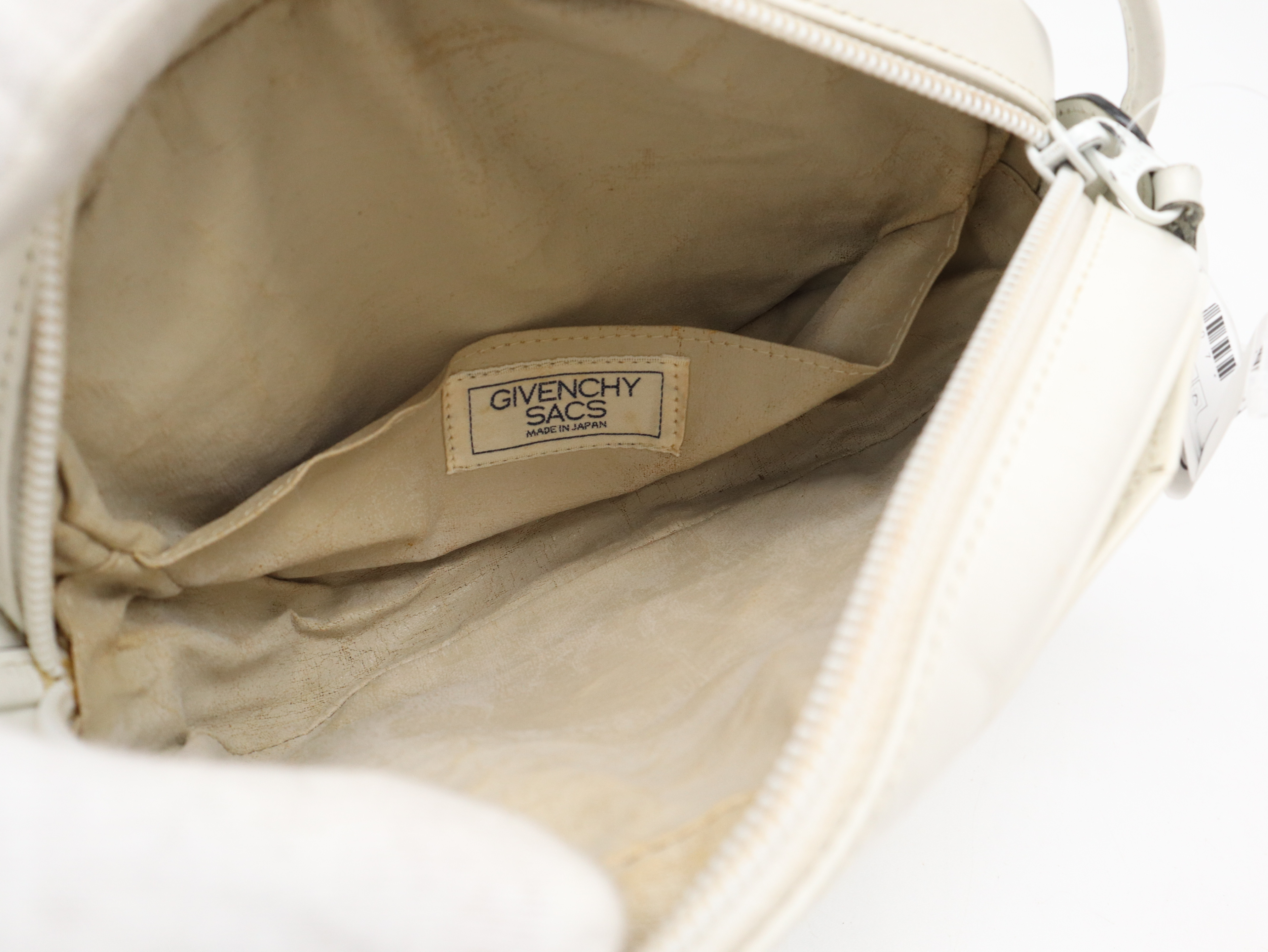 Leather White Shoulder Bag — view 8