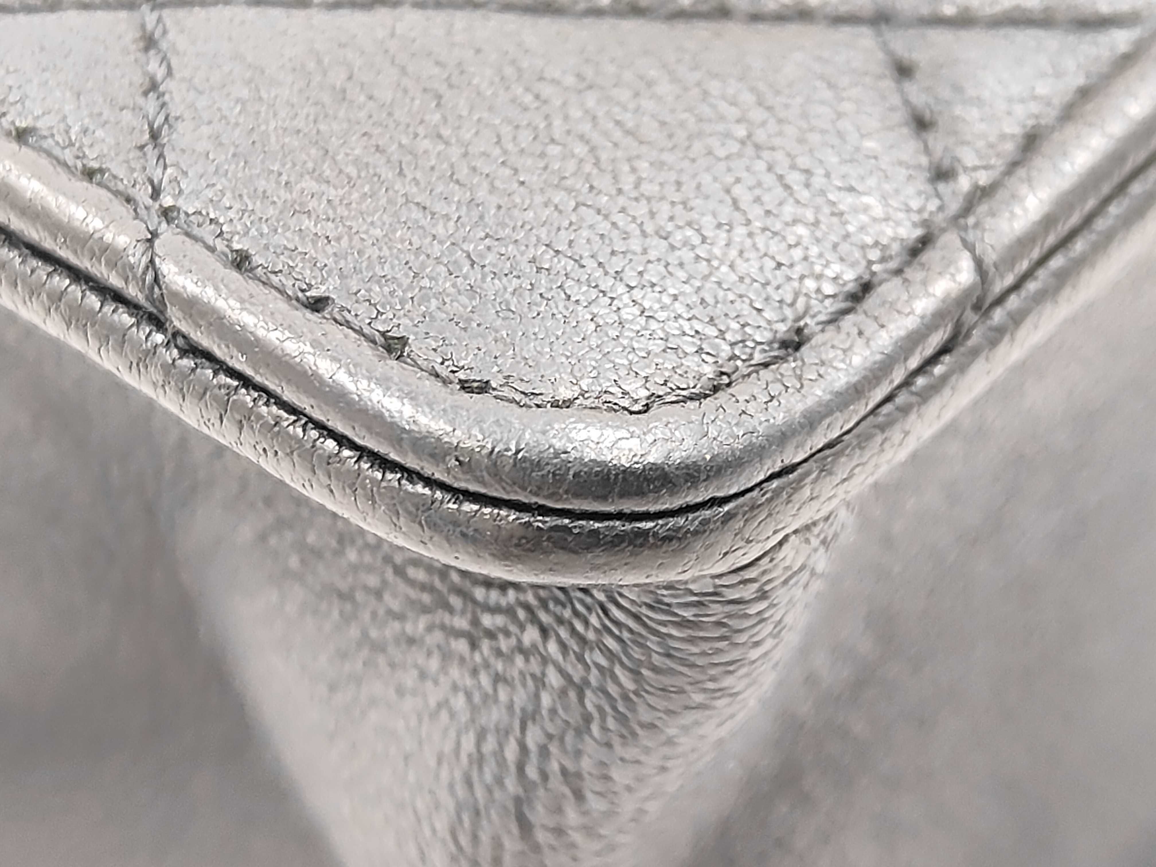 Matelassé Chain Shoulder Bag with Pearls and Lambskin, Black — view 6