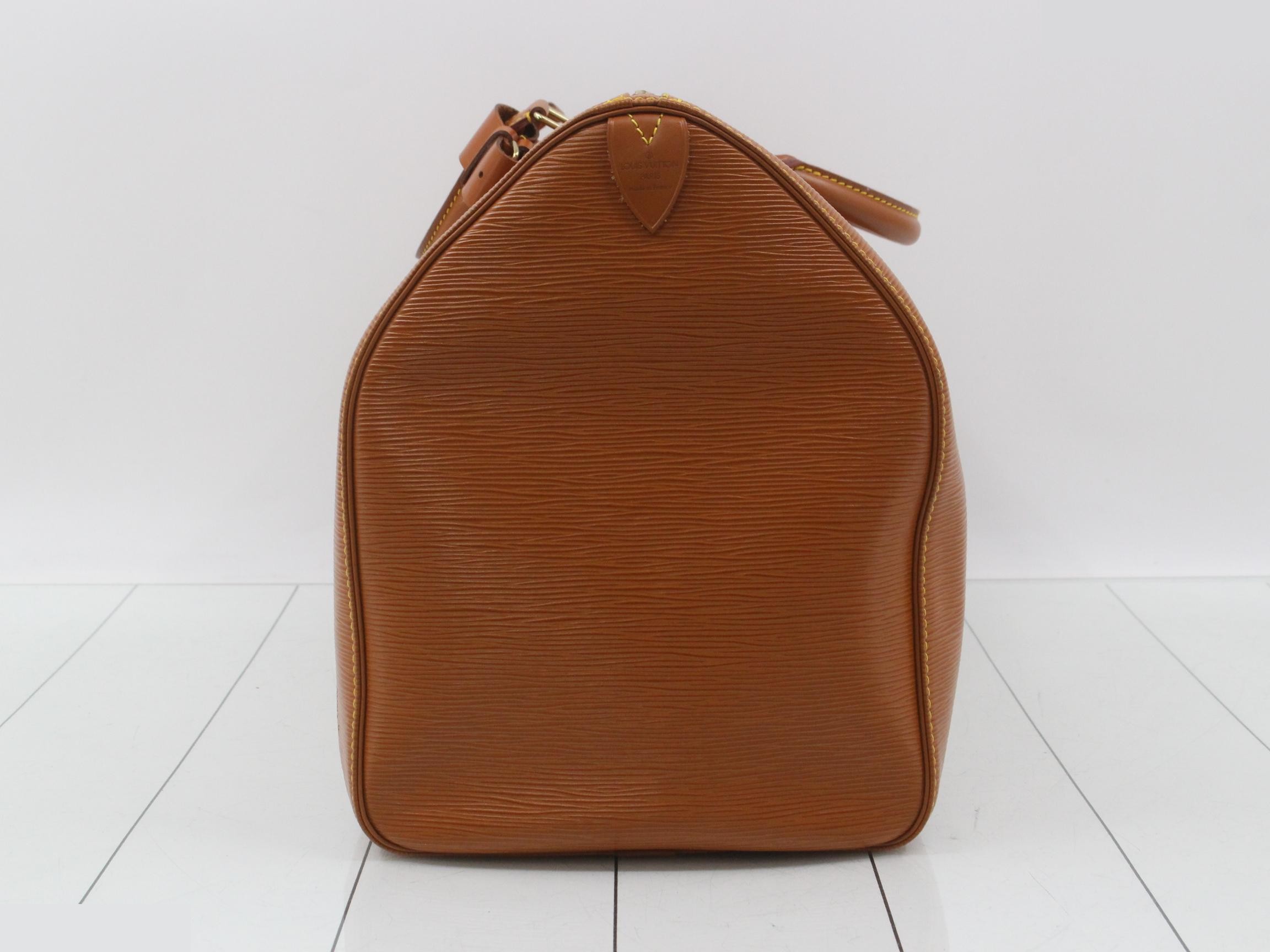 Epi Keepall 50 Zipang Gold Boston Bag — view 4