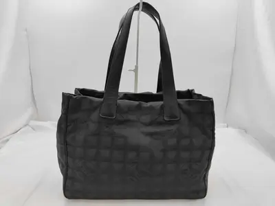 New Travel Line MM Tote Bag, Black, Serial Number, Card Holder