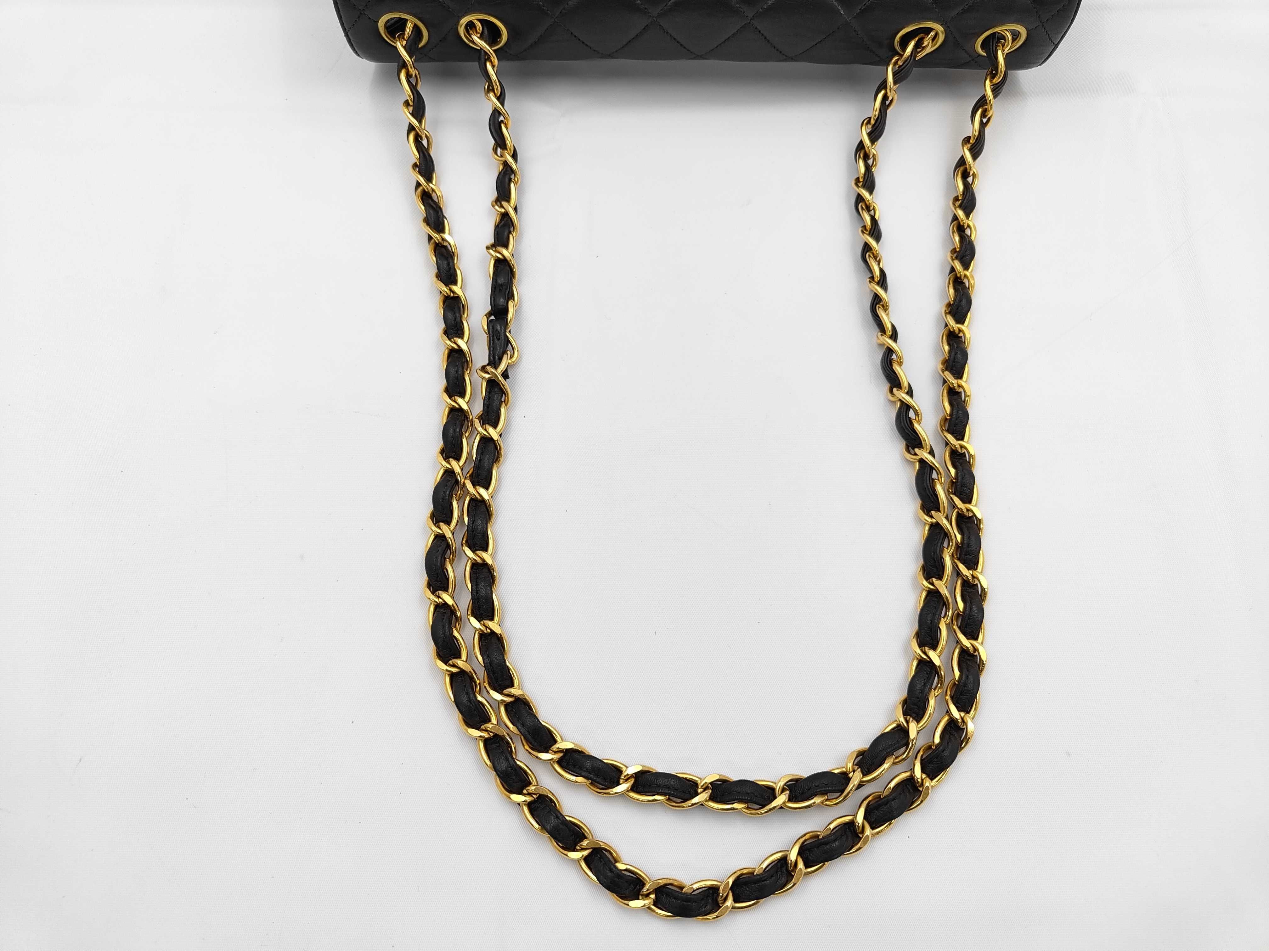 Large Matelassé Lambskin Shoulder Bag — view 3