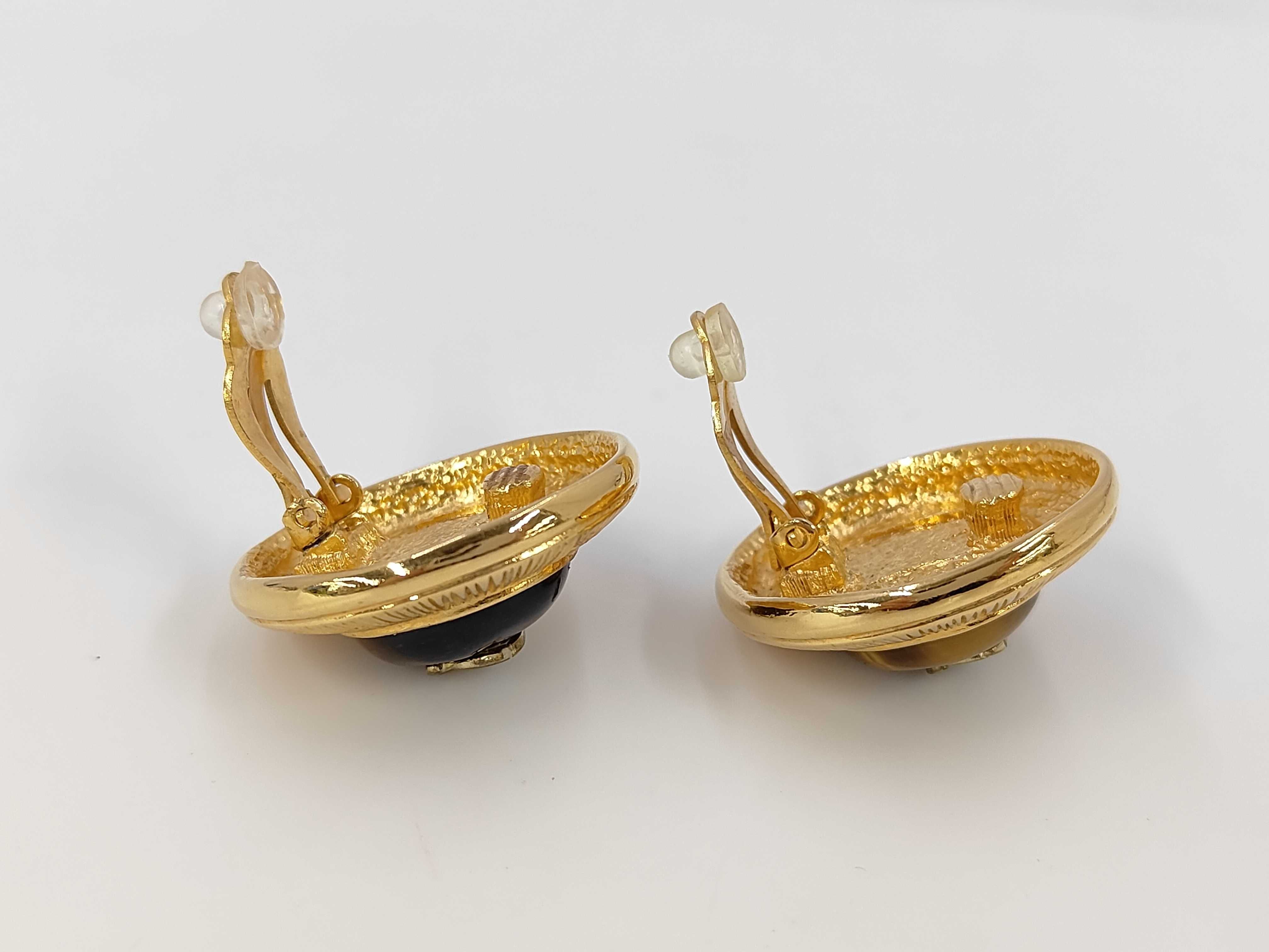 Coco Mark Tiger Eye Earrings — view 3