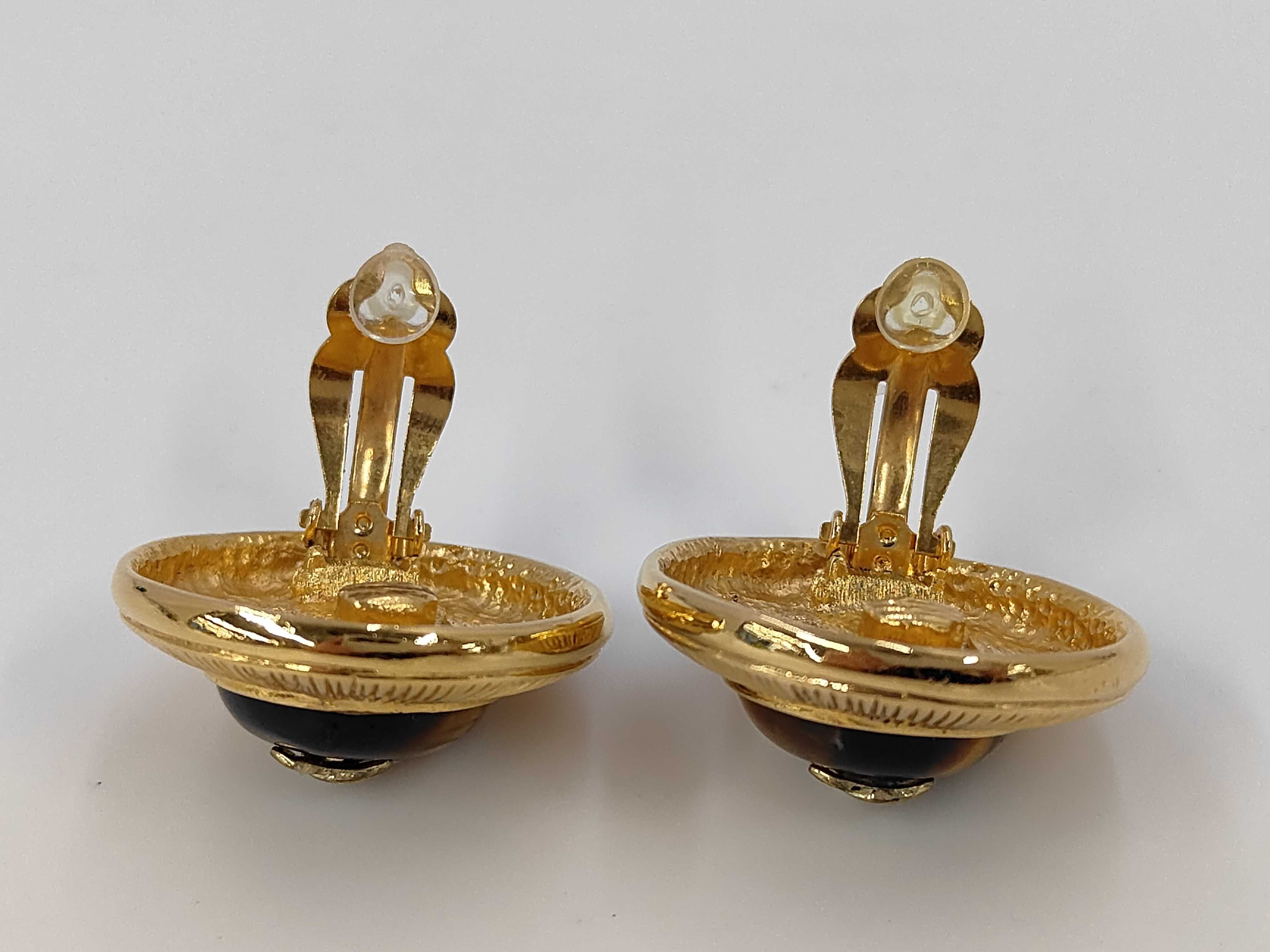 Coco Mark Tiger Eye Earrings — view 4