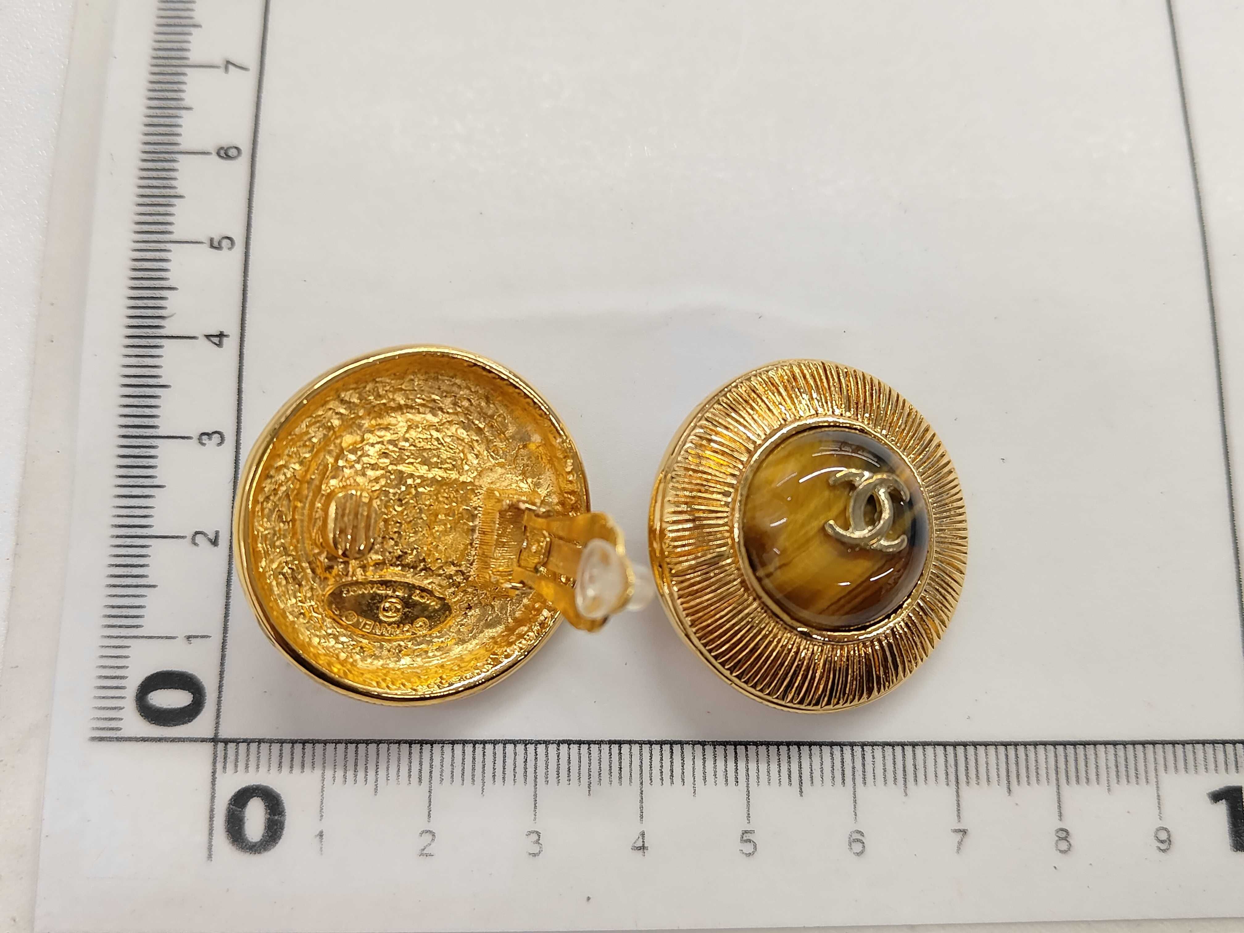 Coco Mark Tiger Eye Earrings — view 6