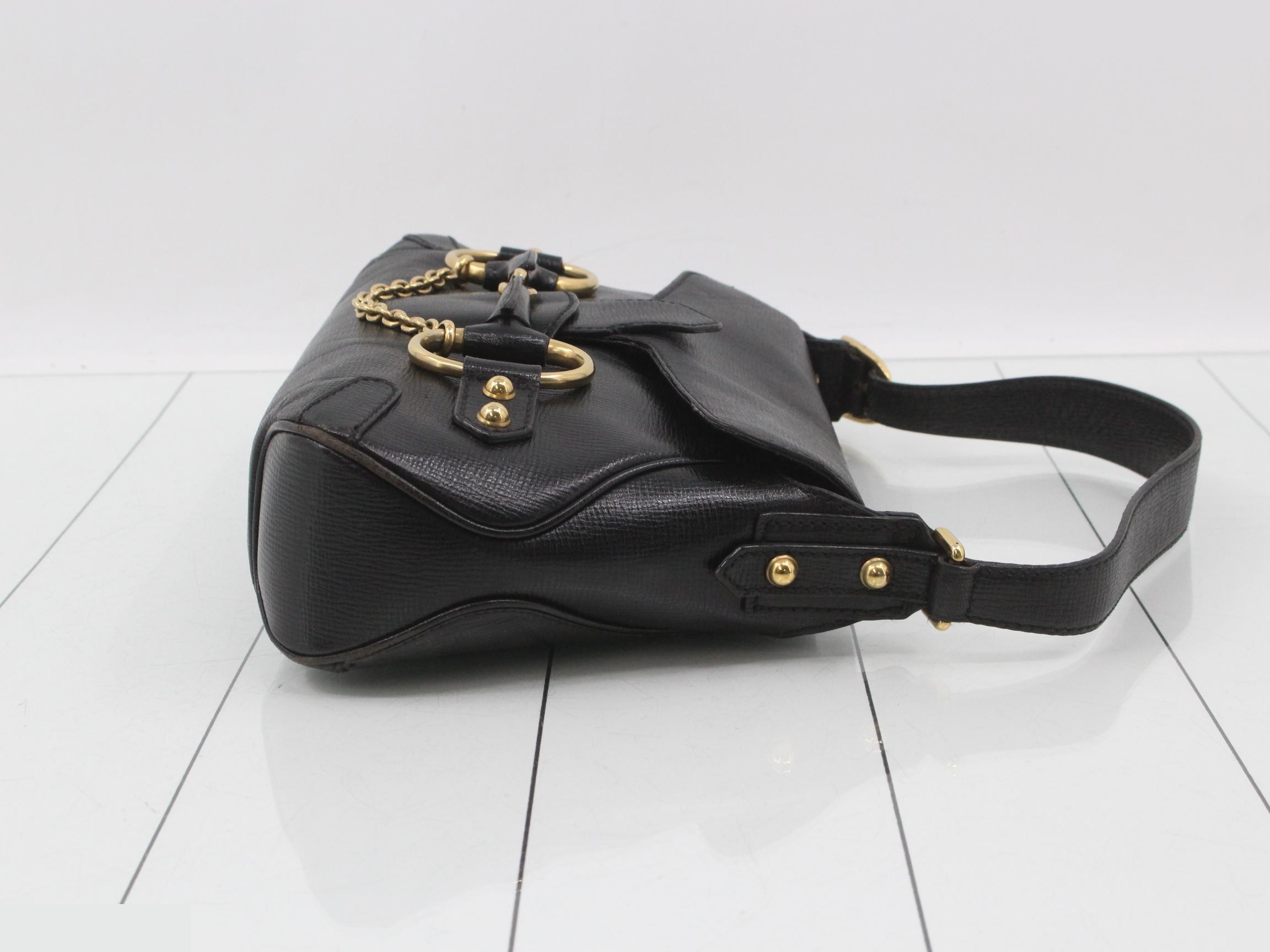 Horsebit handbag, black — view 3
