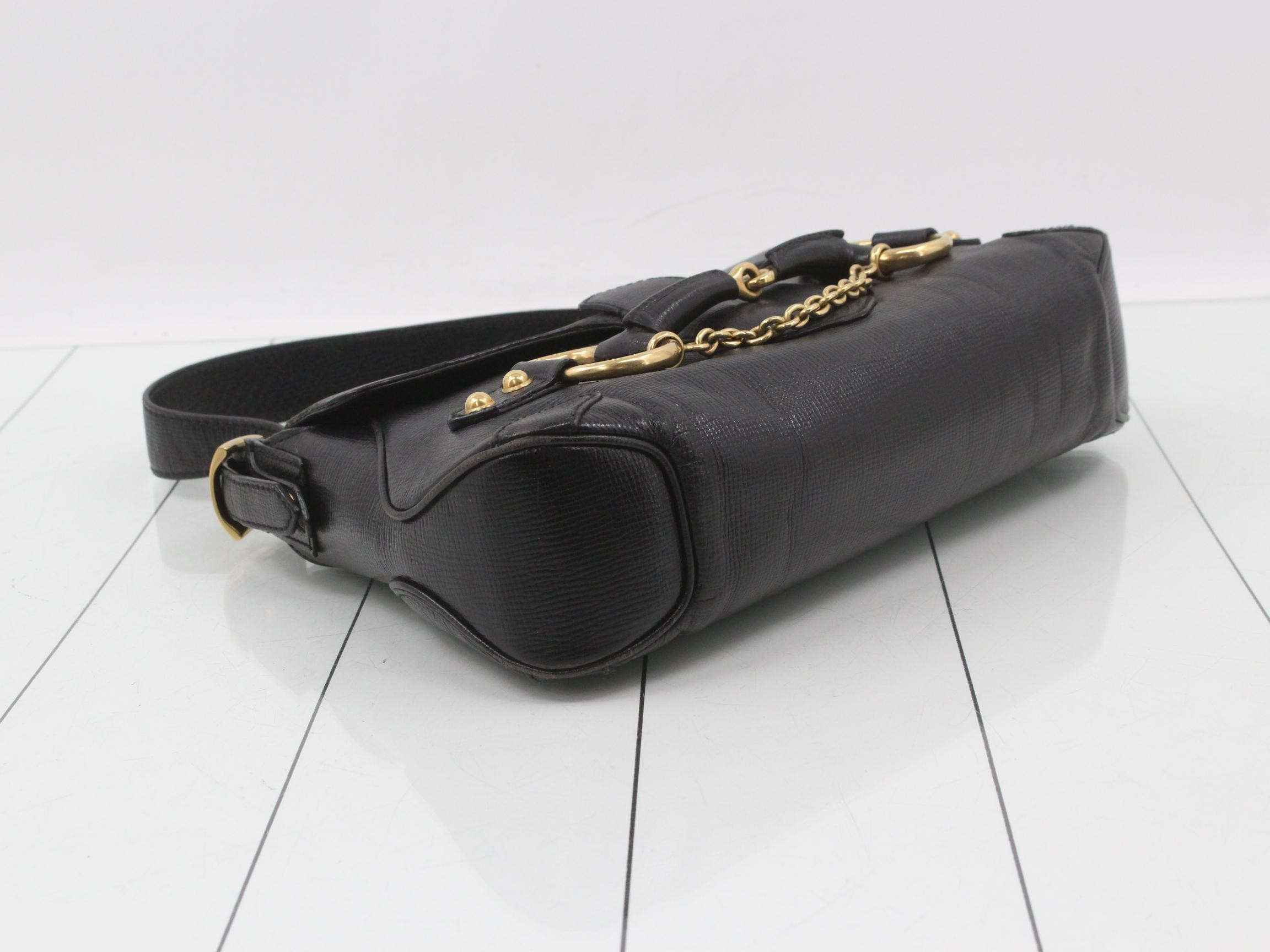 Horsebit handbag, black — view 5