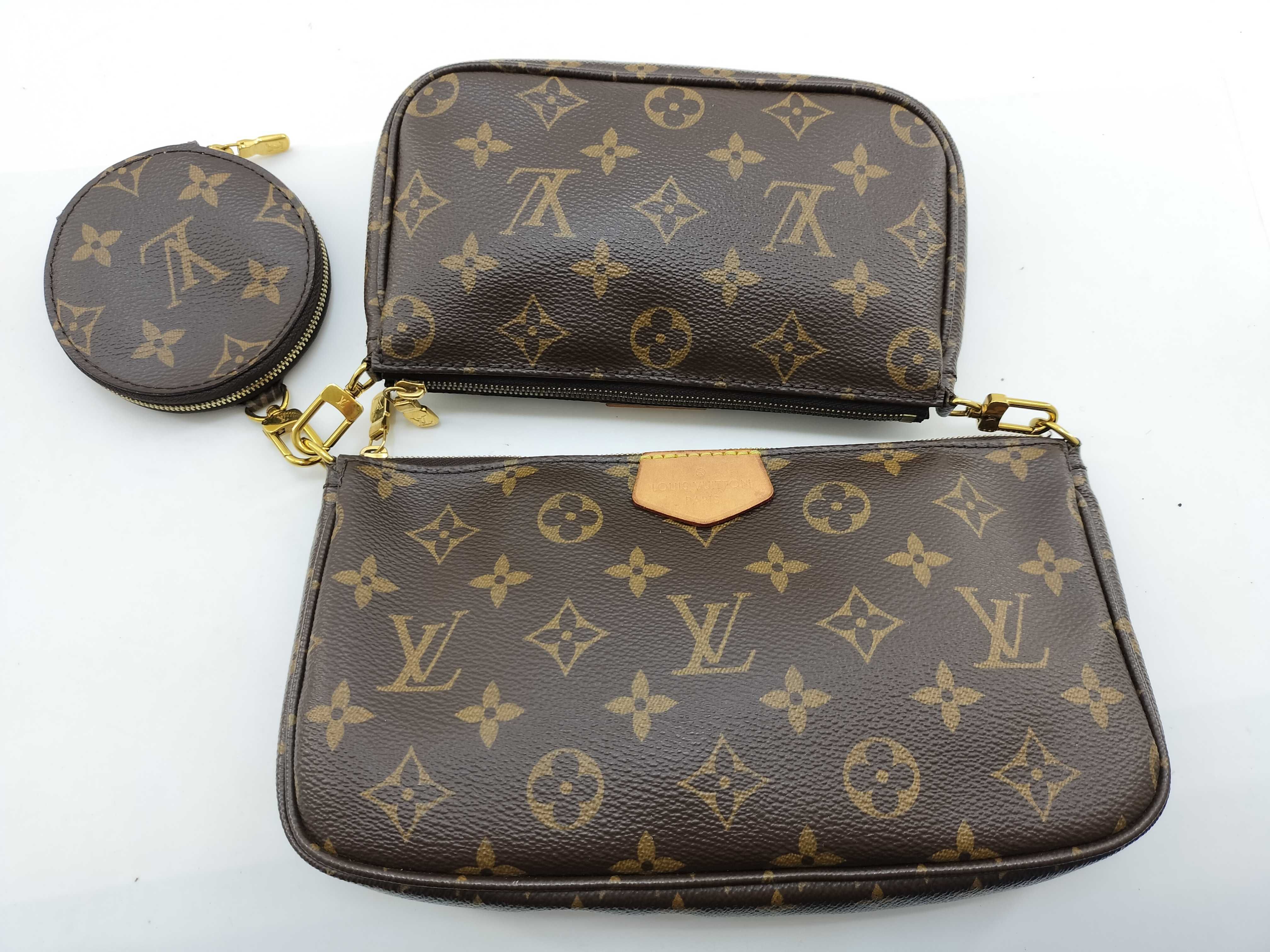 Monogram Louis Vuitton Syngas Shoulder Wrap Back Bag Pouch — view 4