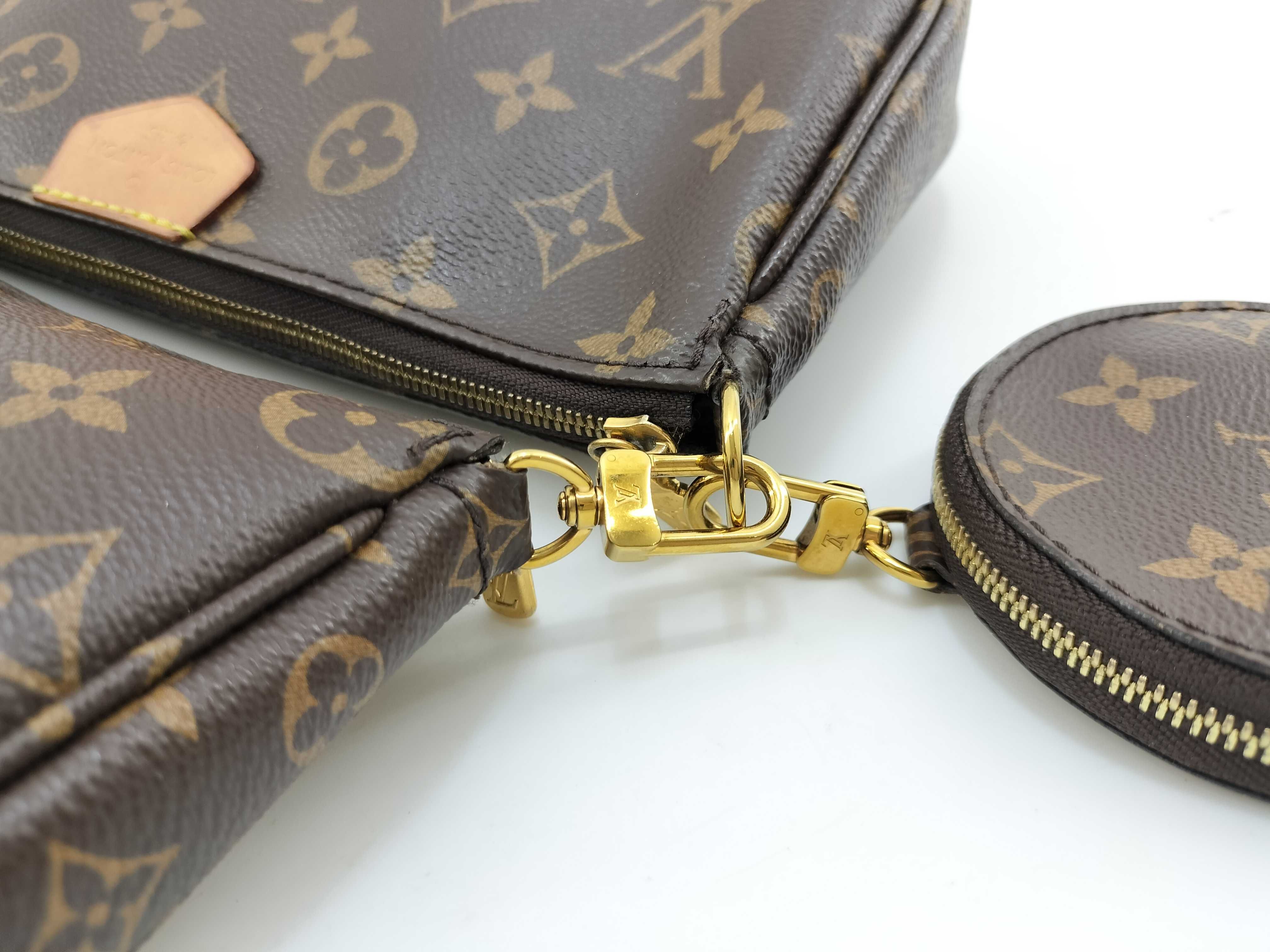 Monogram Louis Vuitton Syngas Shoulder Wrap Back Bag Pouch — view 7