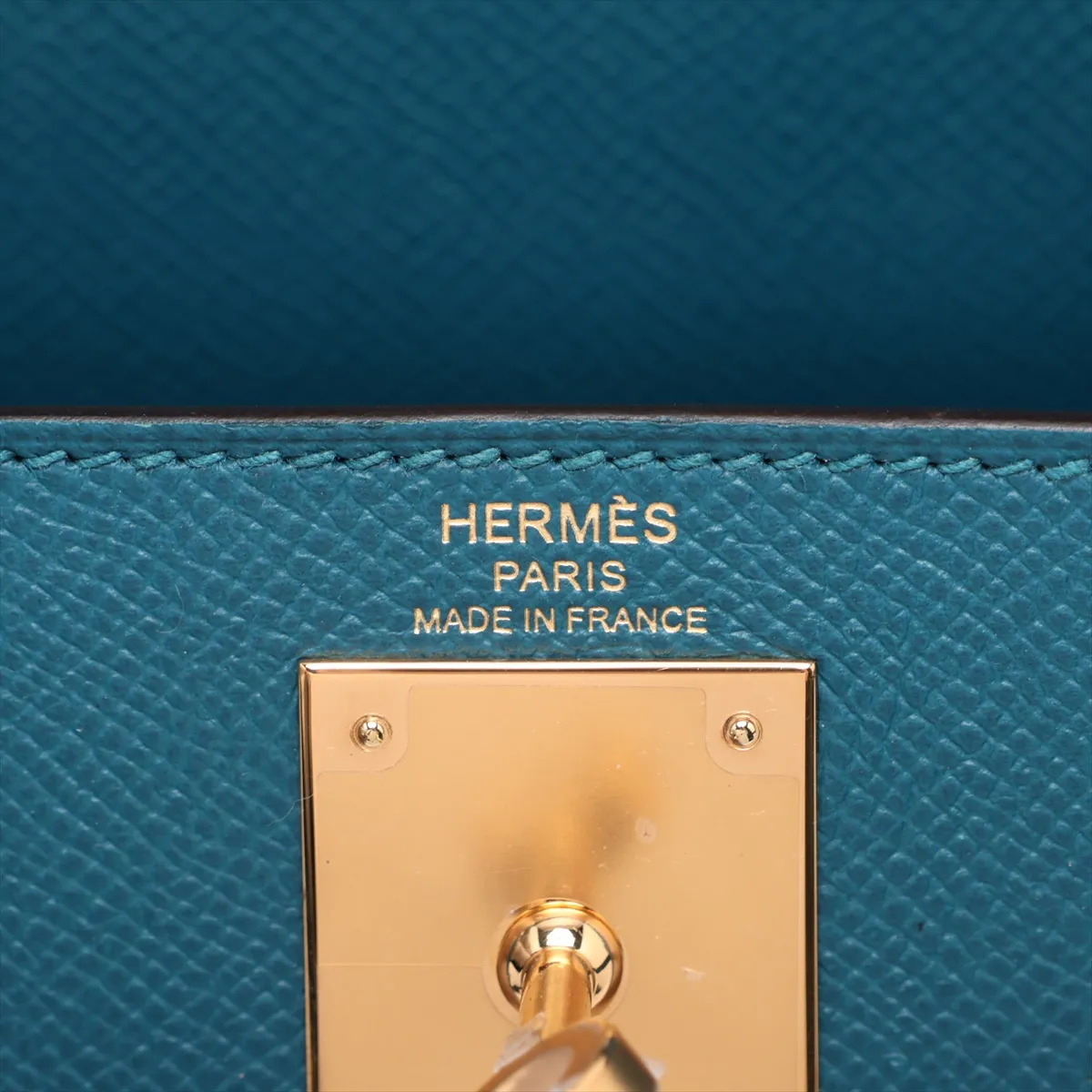 [Individually packaged] Hermes Kelly 28 Sellier Veau Epsom Vert Bosphore Gold Hardware D:2019 — view 12