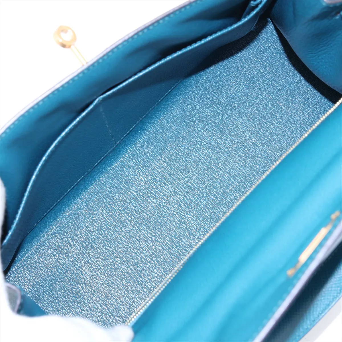 [Individually packaged] Hermes Kelly 28 Sellier Veau Epsom Vert Bosphore Gold Hardware D:2019 — view 8