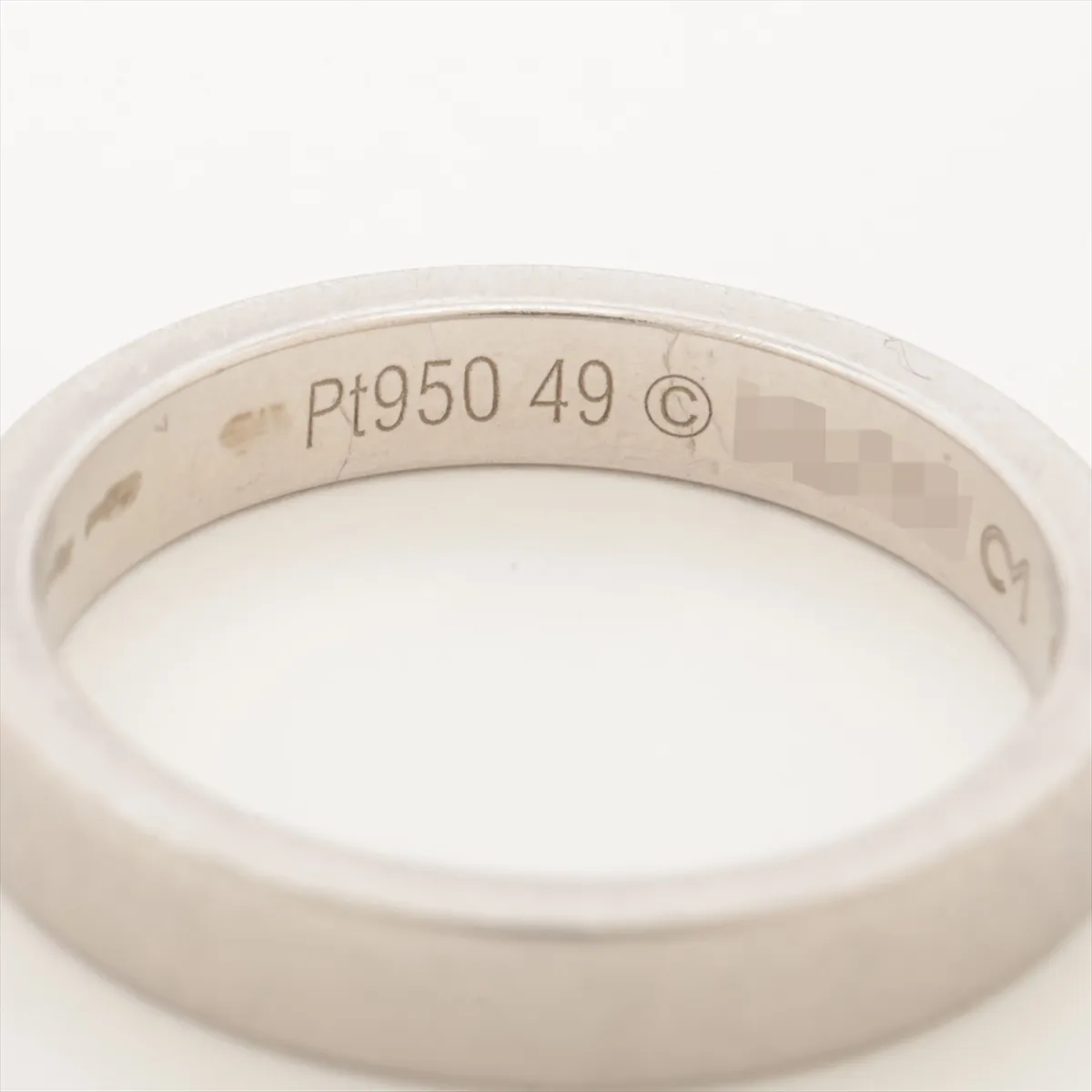 wedding ring, Pt950, 5.1g, size 49, DQ2560 (scratch) — view 3