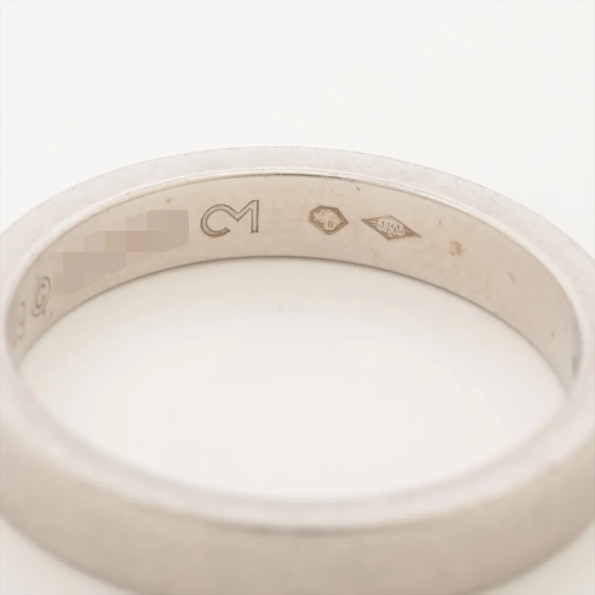wedding ring, Pt950, 5.1g, size 49, DQ2560 (scratch) — view 4