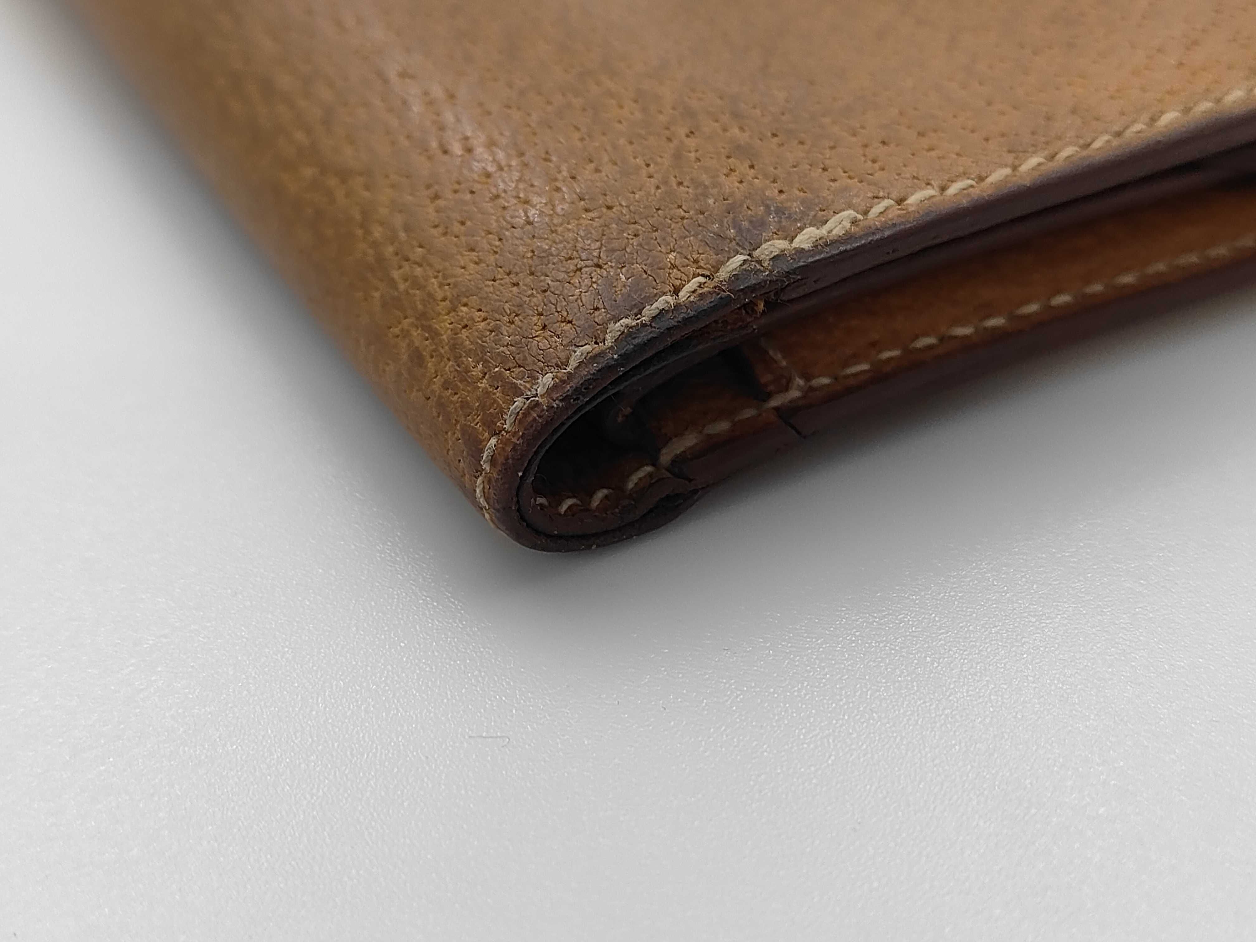 Brown Calf Bearn Wallet with W Stamp — view 3