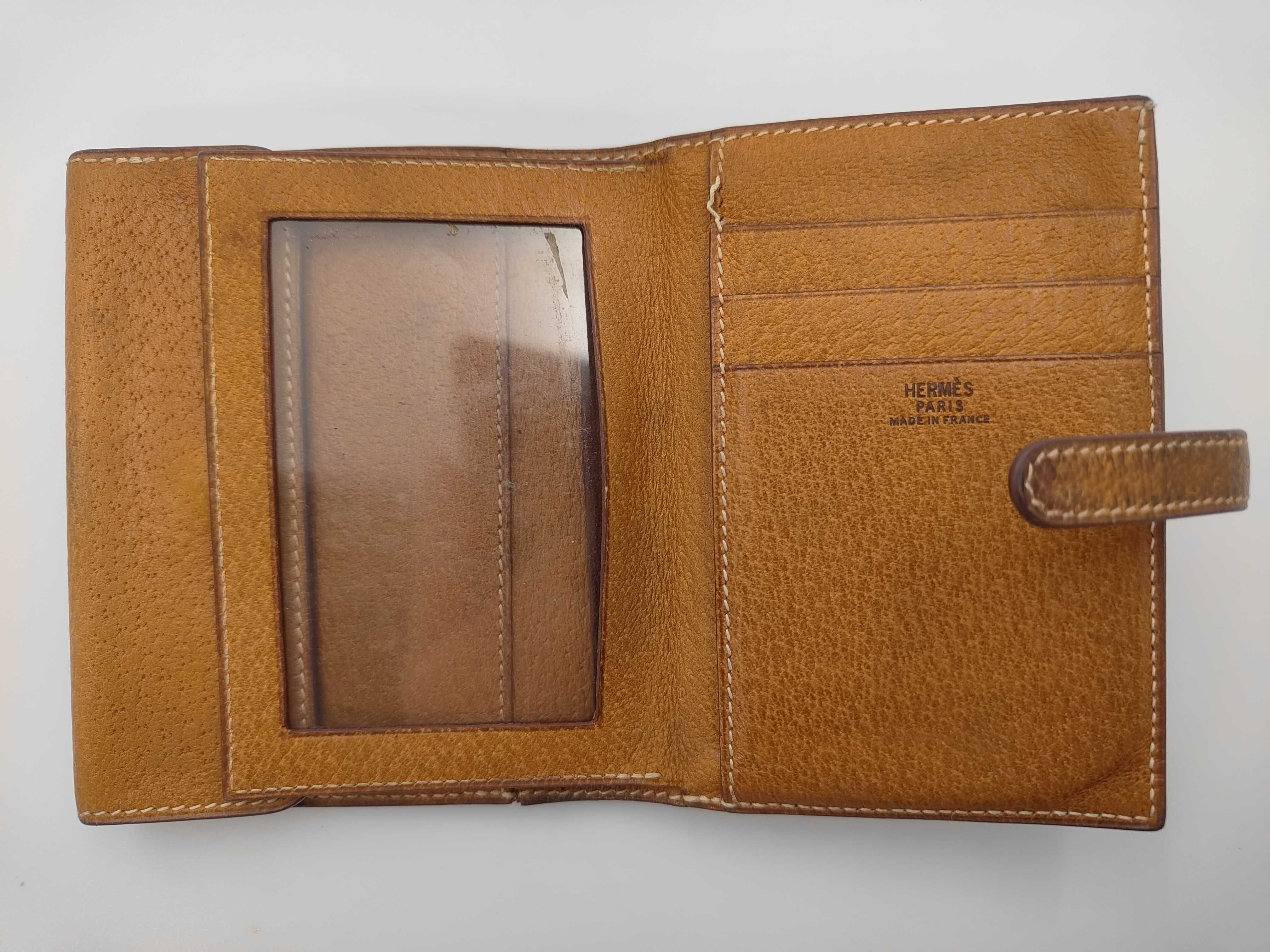 Brown Calf Bearn Wallet with W Stamp — view 4