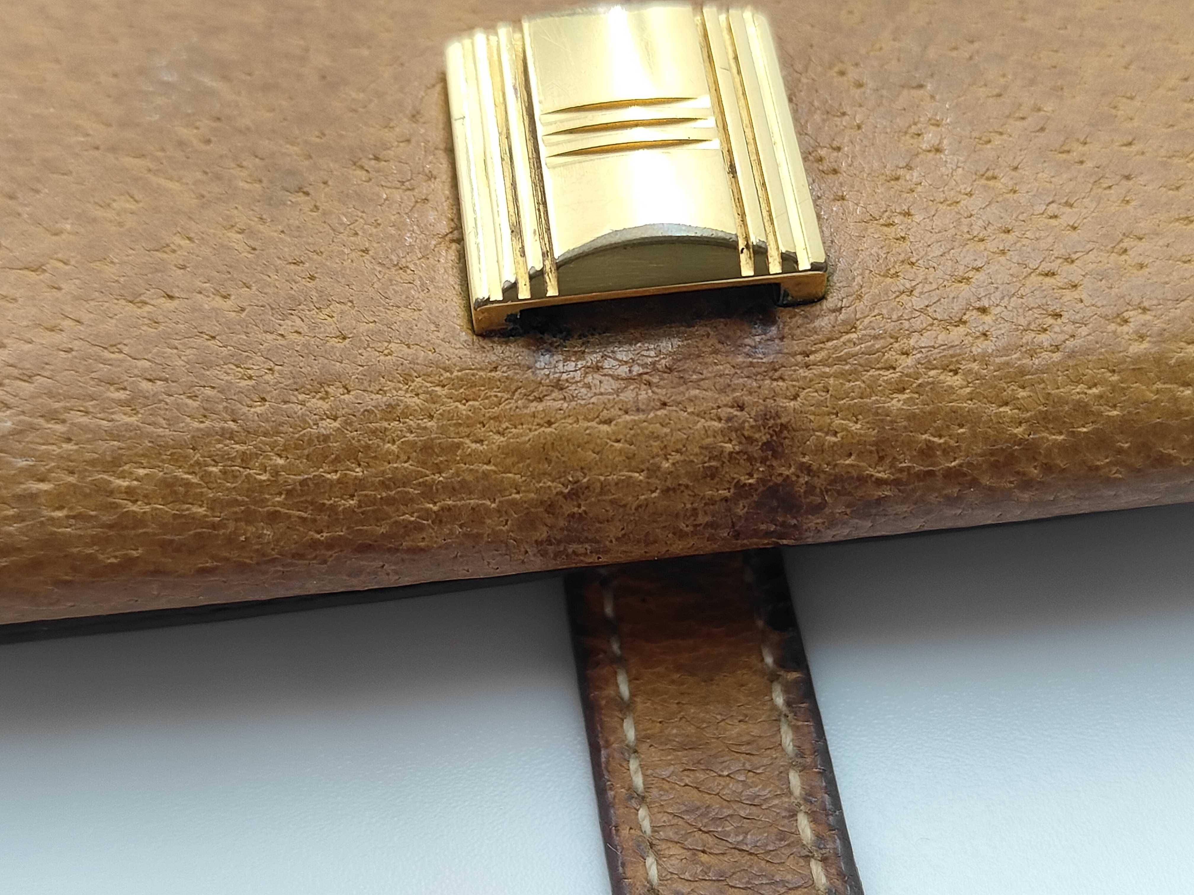 Brown Calf Bearn Wallet with W Stamp — view 9