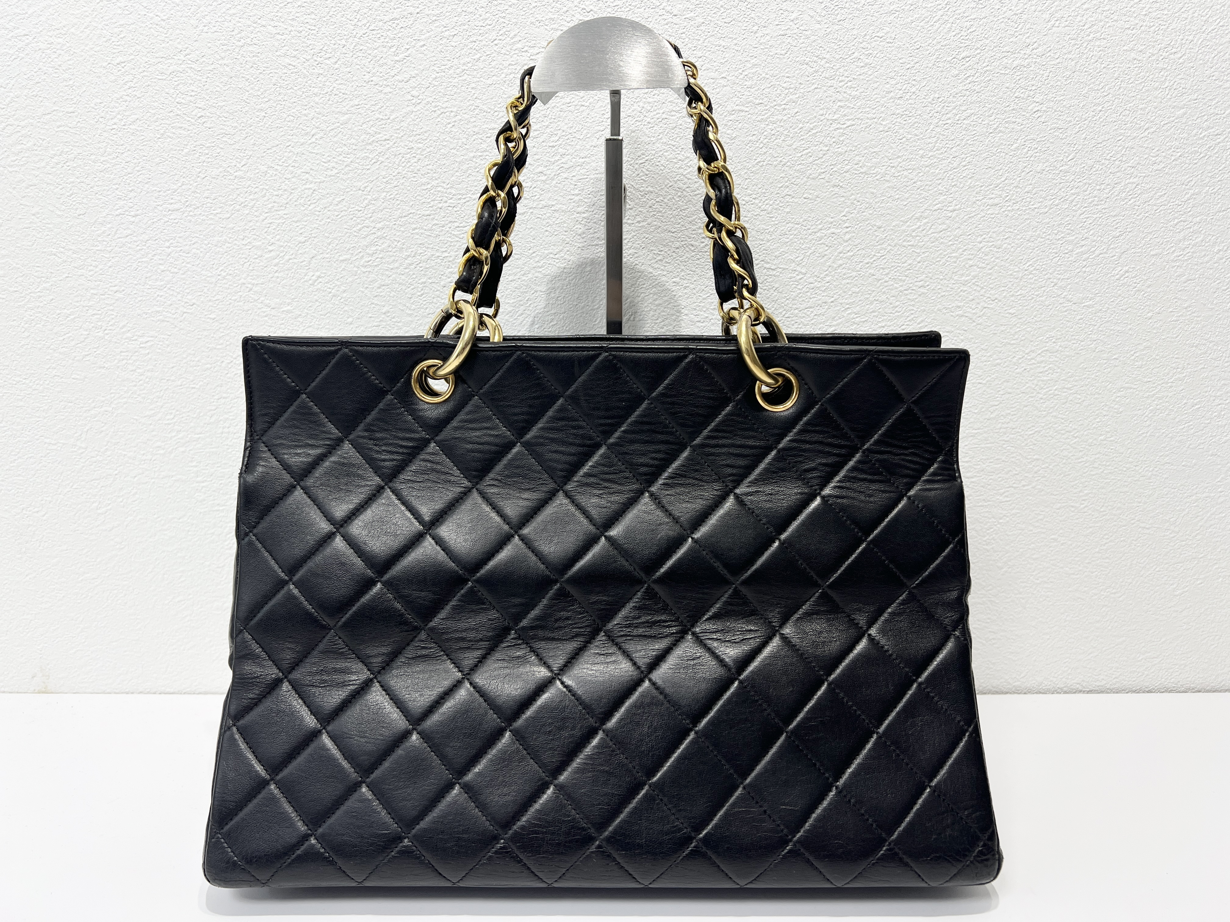 Matelassé Large Coco Mark Lambskin Leather Chain Handbag (Series 4 Tote Bag) — view 2