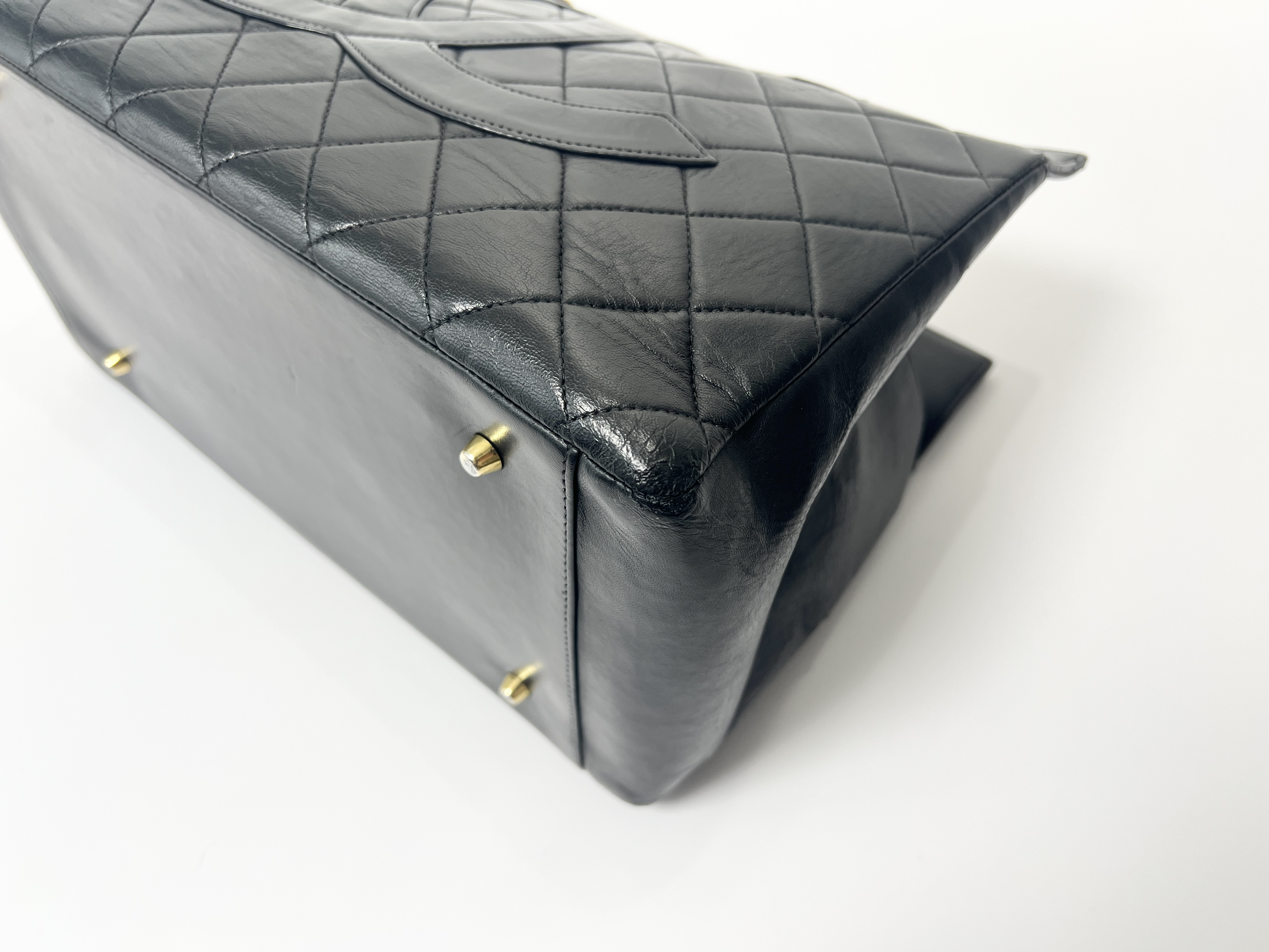 Matelassé Large Coco Mark Lambskin Leather Chain Handbag (Series 4 Tote Bag) — view 11