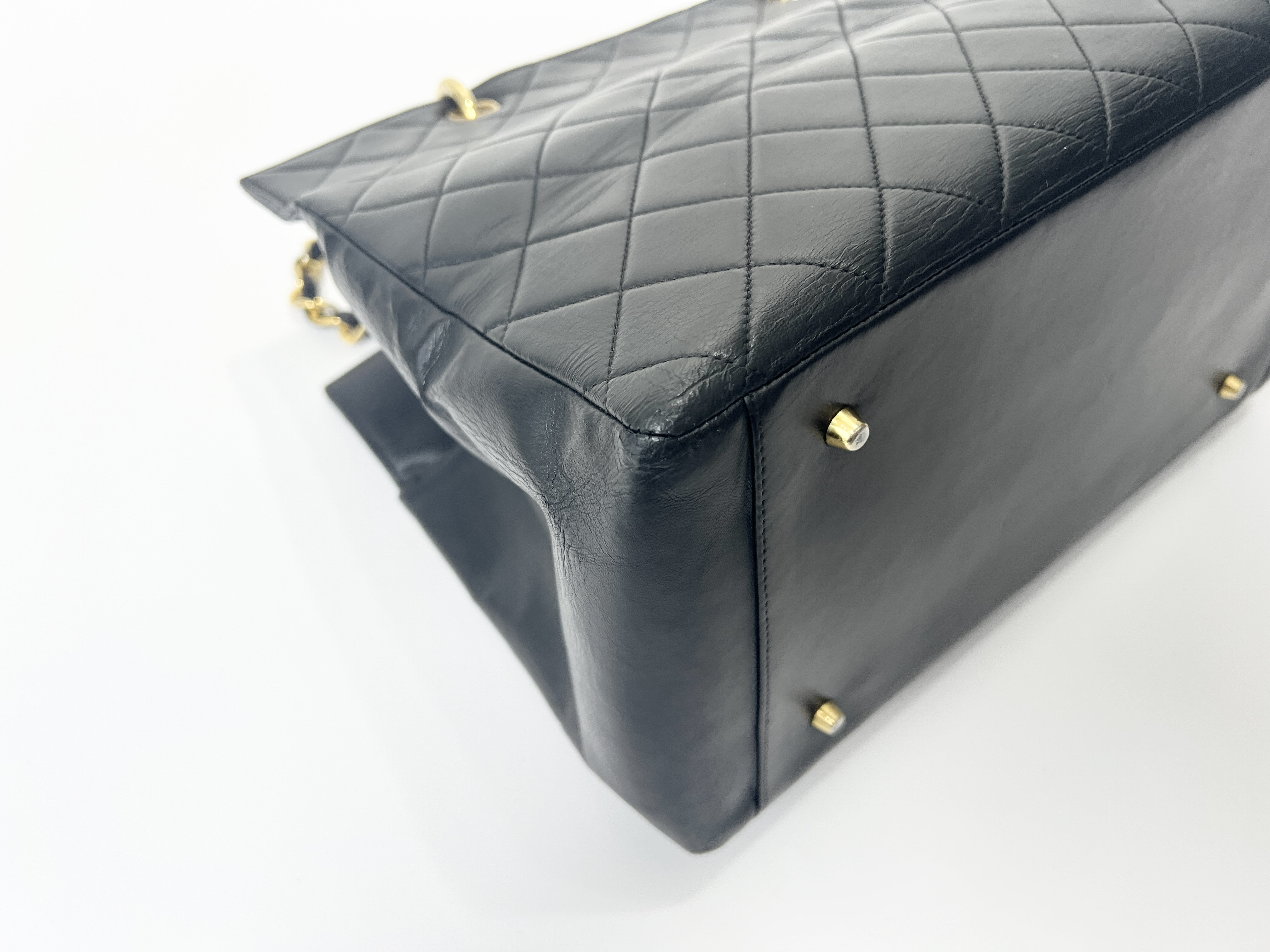 Matelassé Large Coco Mark Lambskin Leather Chain Handbag (Series 4 Tote Bag) — view 12