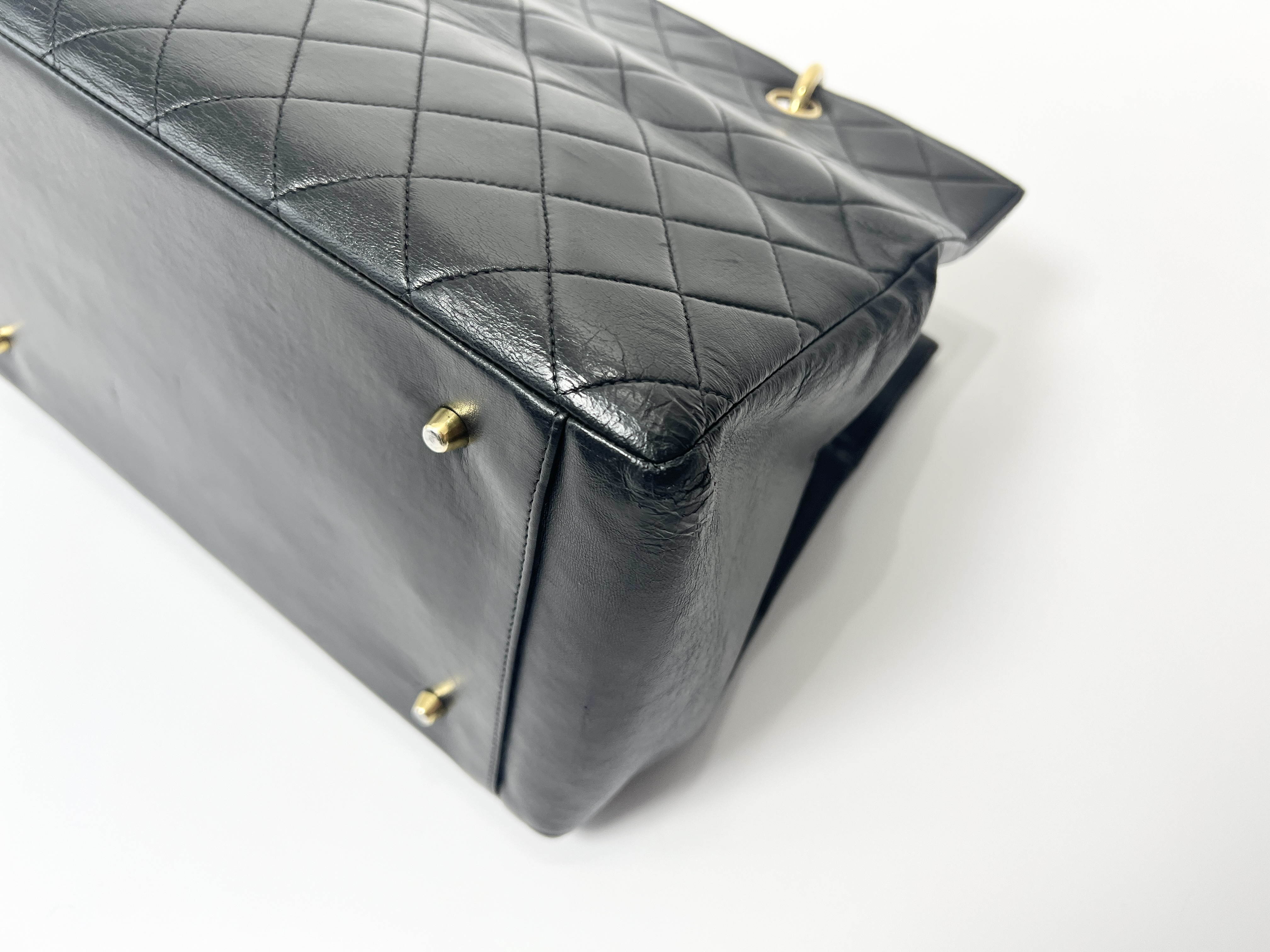 Matelassé Large Coco Mark Lambskin Leather Chain Handbag (Series 4 Tote Bag) — view 13