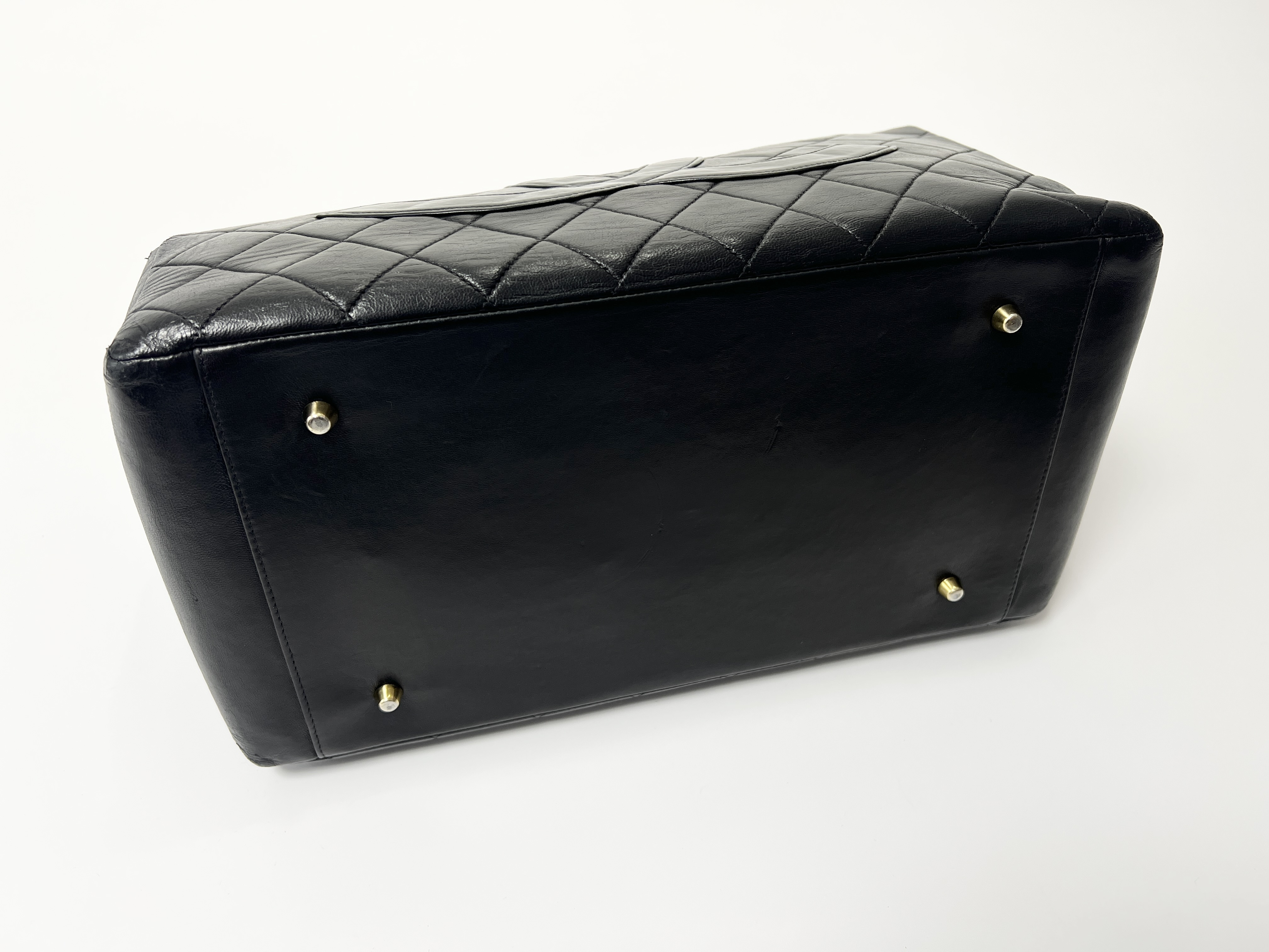 Matelassé Large Coco Mark Lambskin Leather Chain Handbag (Series 4 Tote Bag) — view 14