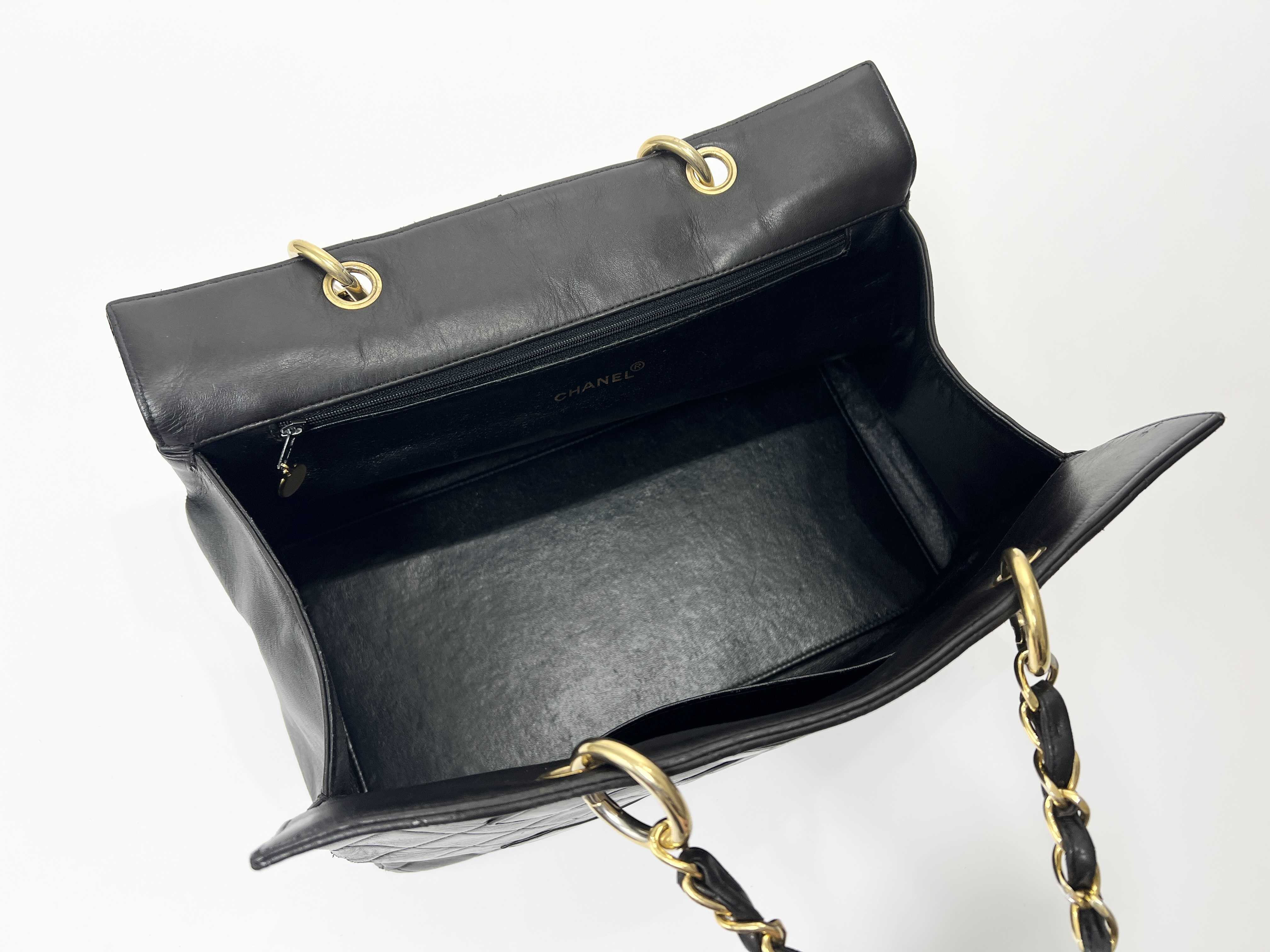 Matelassé Large Coco Mark Lambskin Leather Chain Handbag (Series 4 Tote Bag) — view 4