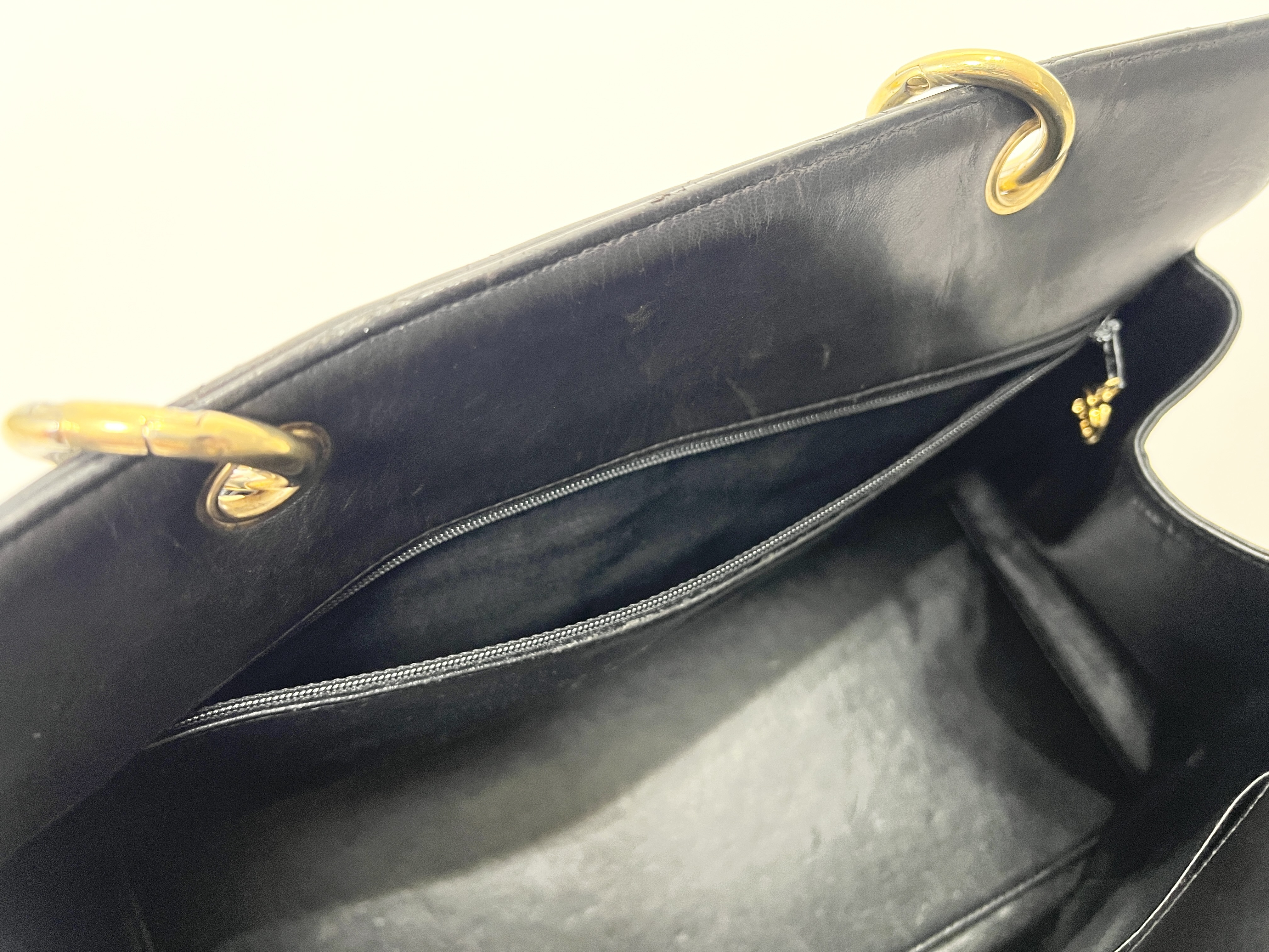 Matelassé Large Coco Mark Lambskin Leather Chain Handbag (Series 4 Tote Bag) — view 9