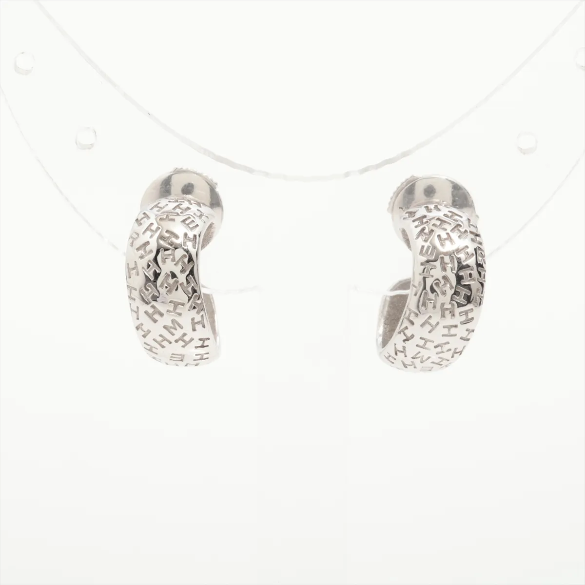 Toubou Earrings 750 (WG) 6.5g 64201 Post distortion — view 2