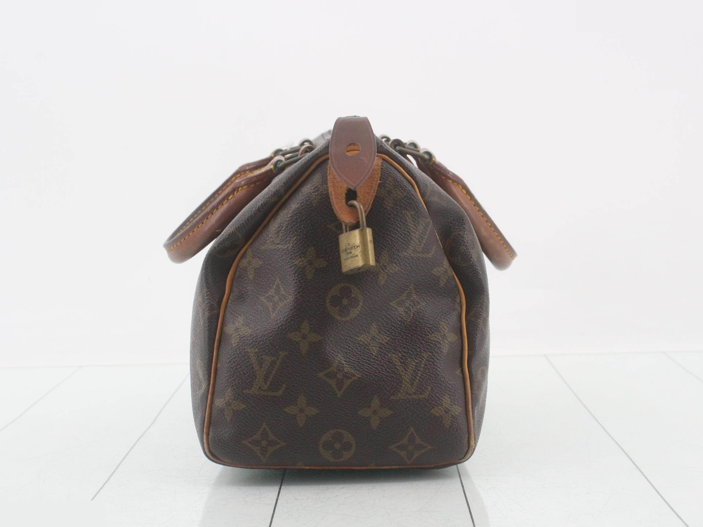 Monogram Speedy bag; serial number faded, heavily deteriorated. — view 3