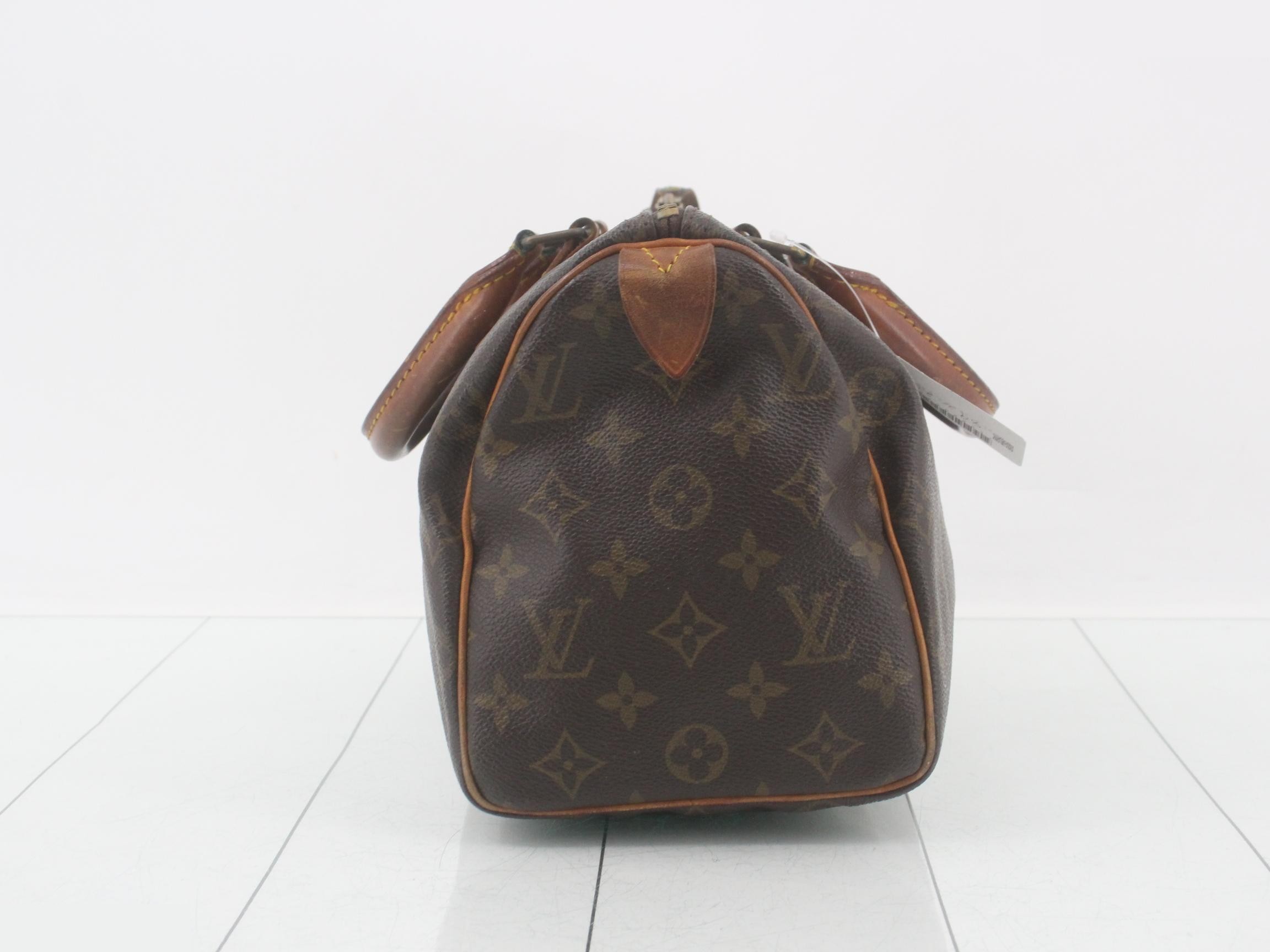 Monogram Speedy bag; serial number faded, heavily deteriorated. — view 4