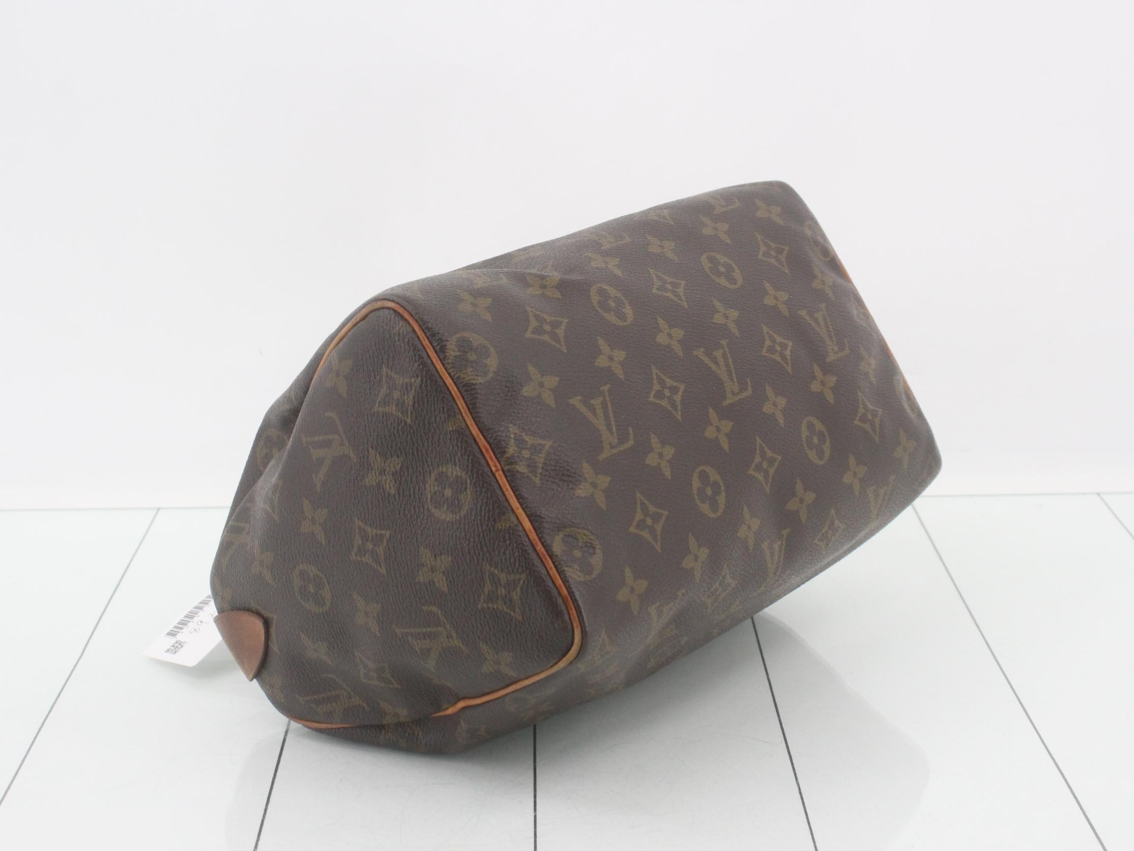 Monogram Speedy bag; serial number faded, heavily deteriorated. — view 5