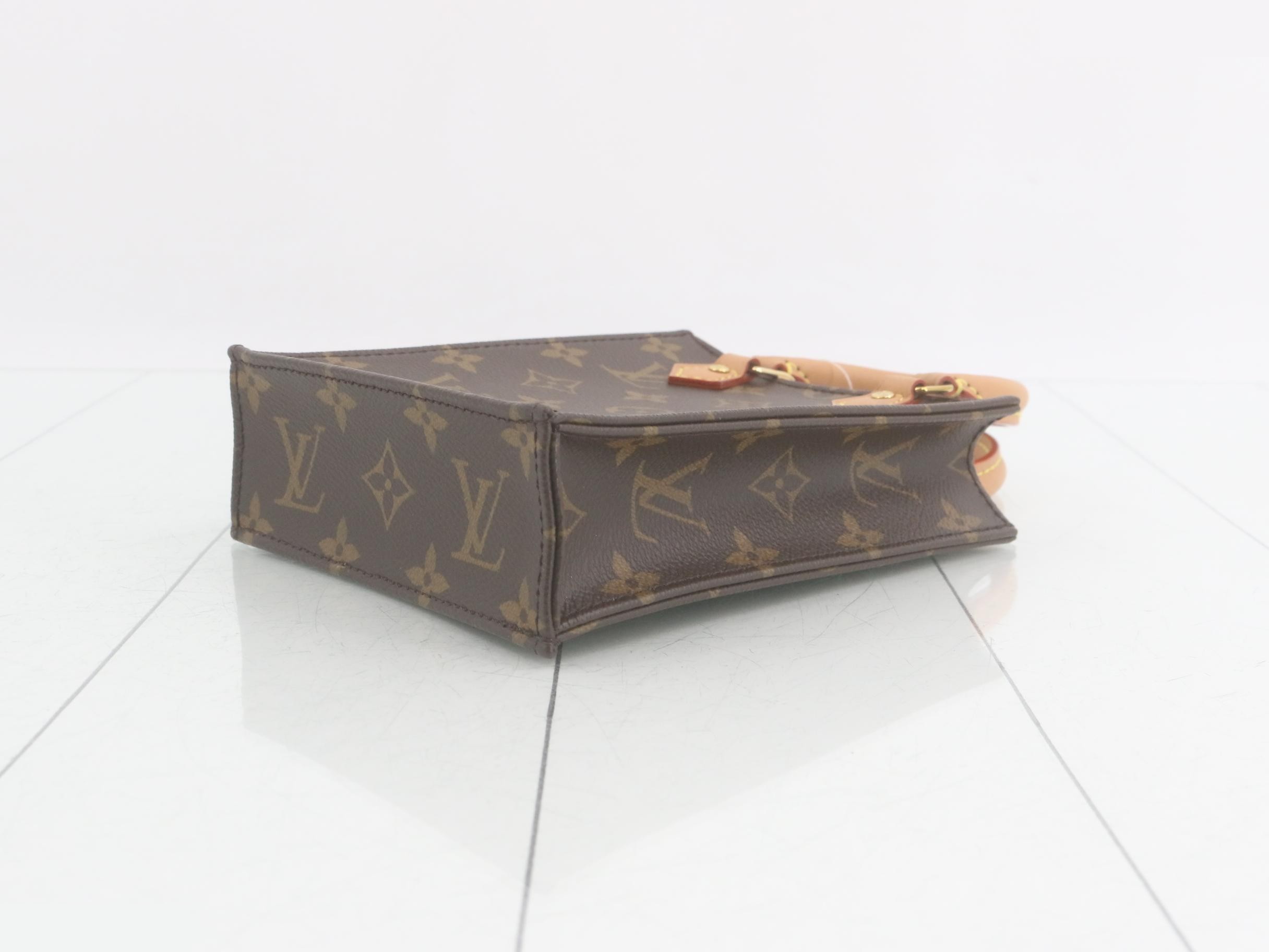Monogram Petite Sac Plat 2-Way Shoulder — view 6