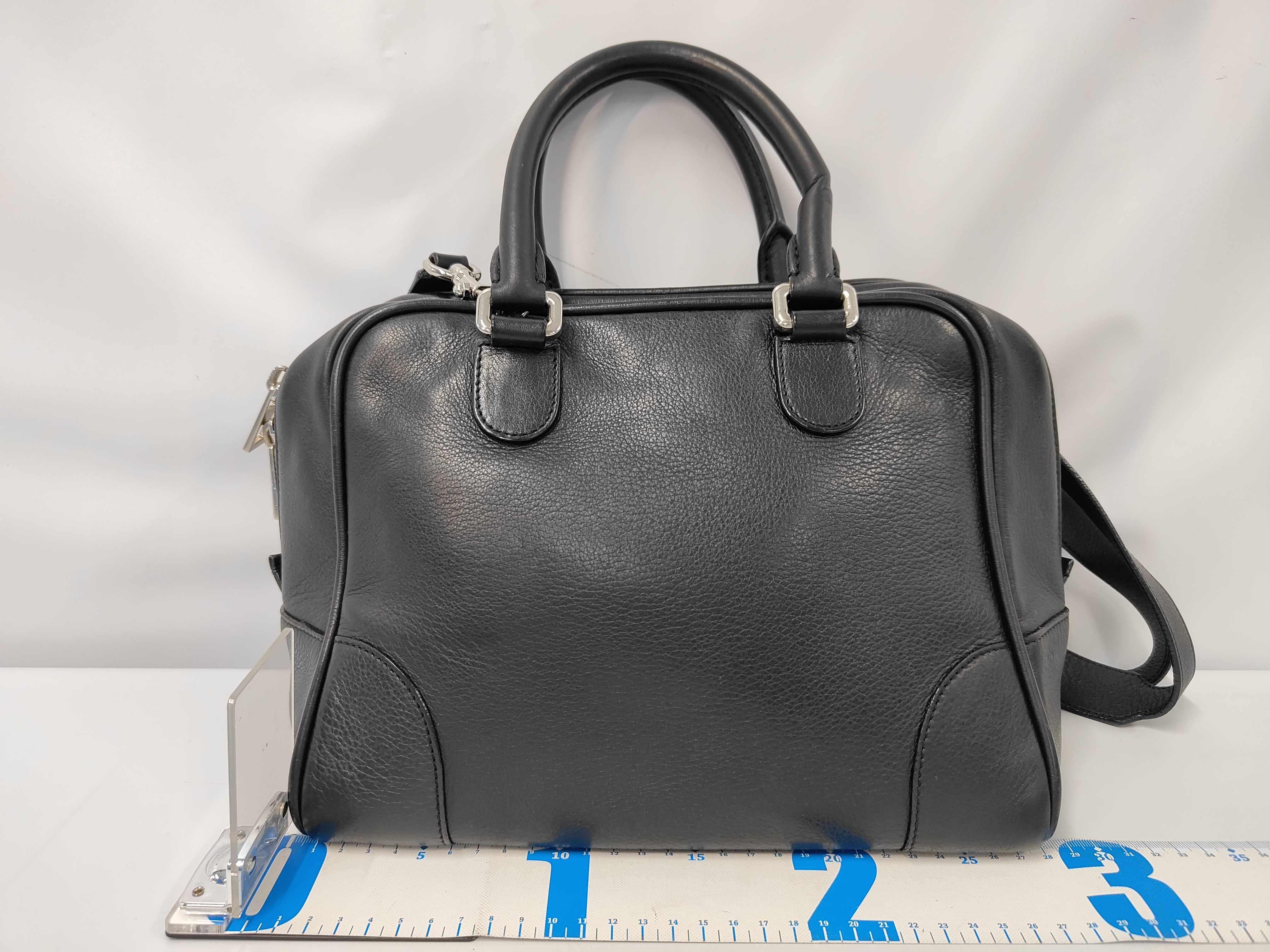 Amazona 75 Leather Black Handbag — view 2
