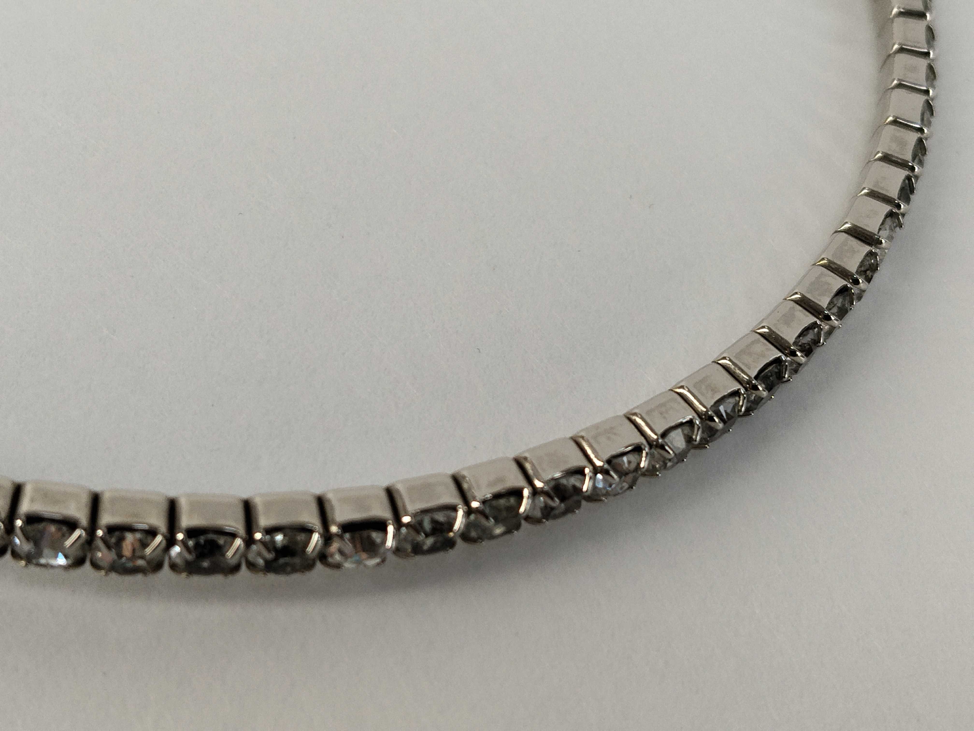 Logo Beaded Choker Silver Necklace — view 6