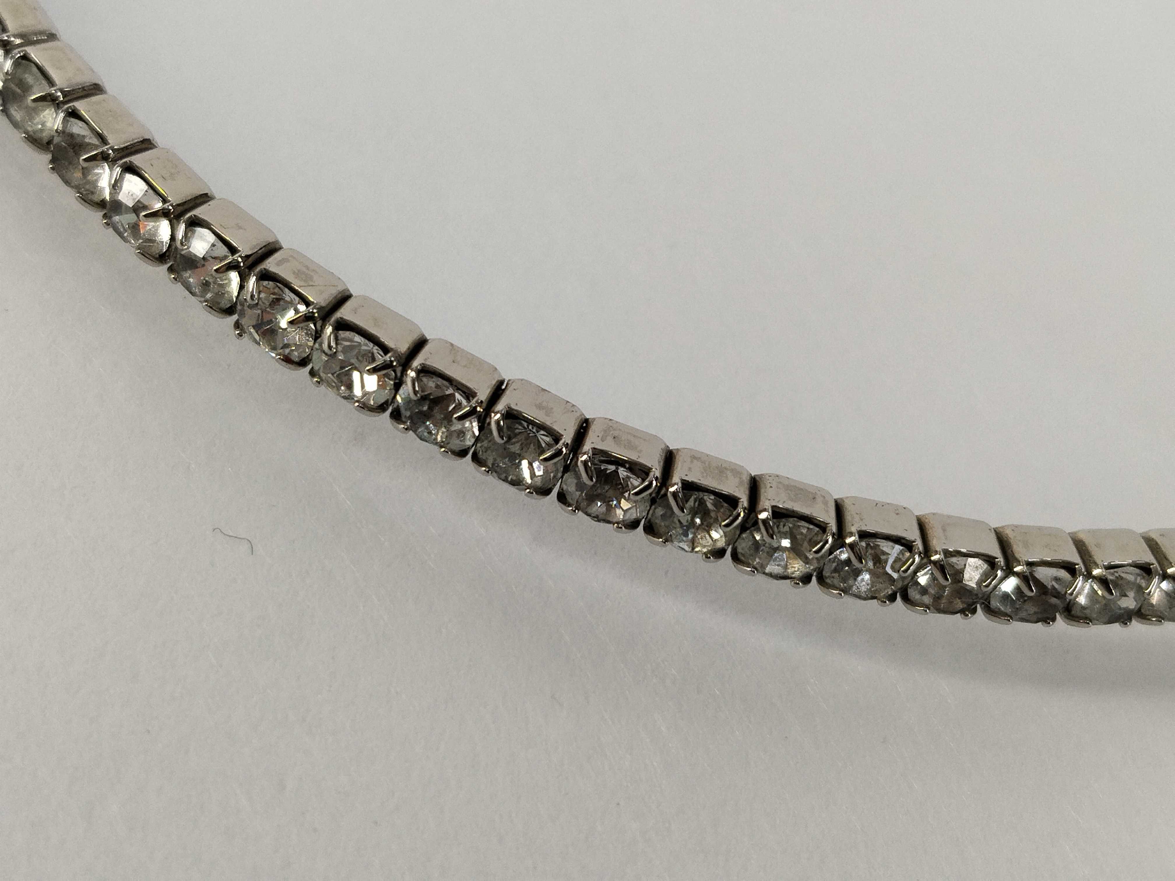 Logo Beaded Choker Silver Necklace — view 9
