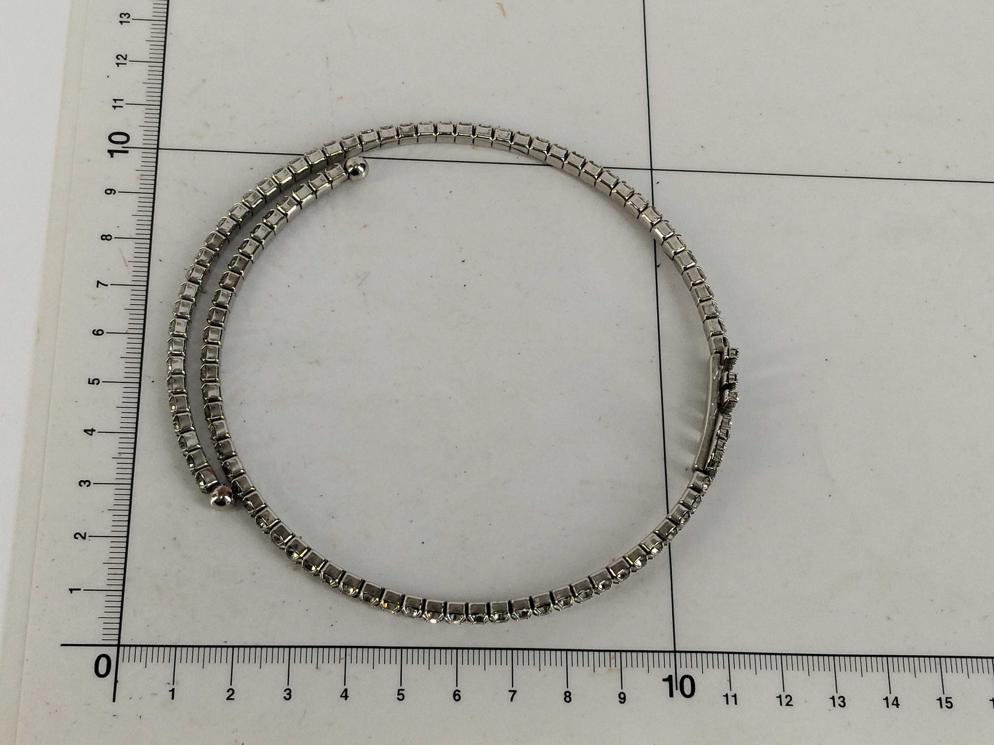 Logo Beaded Choker Silver Necklace — view 10
