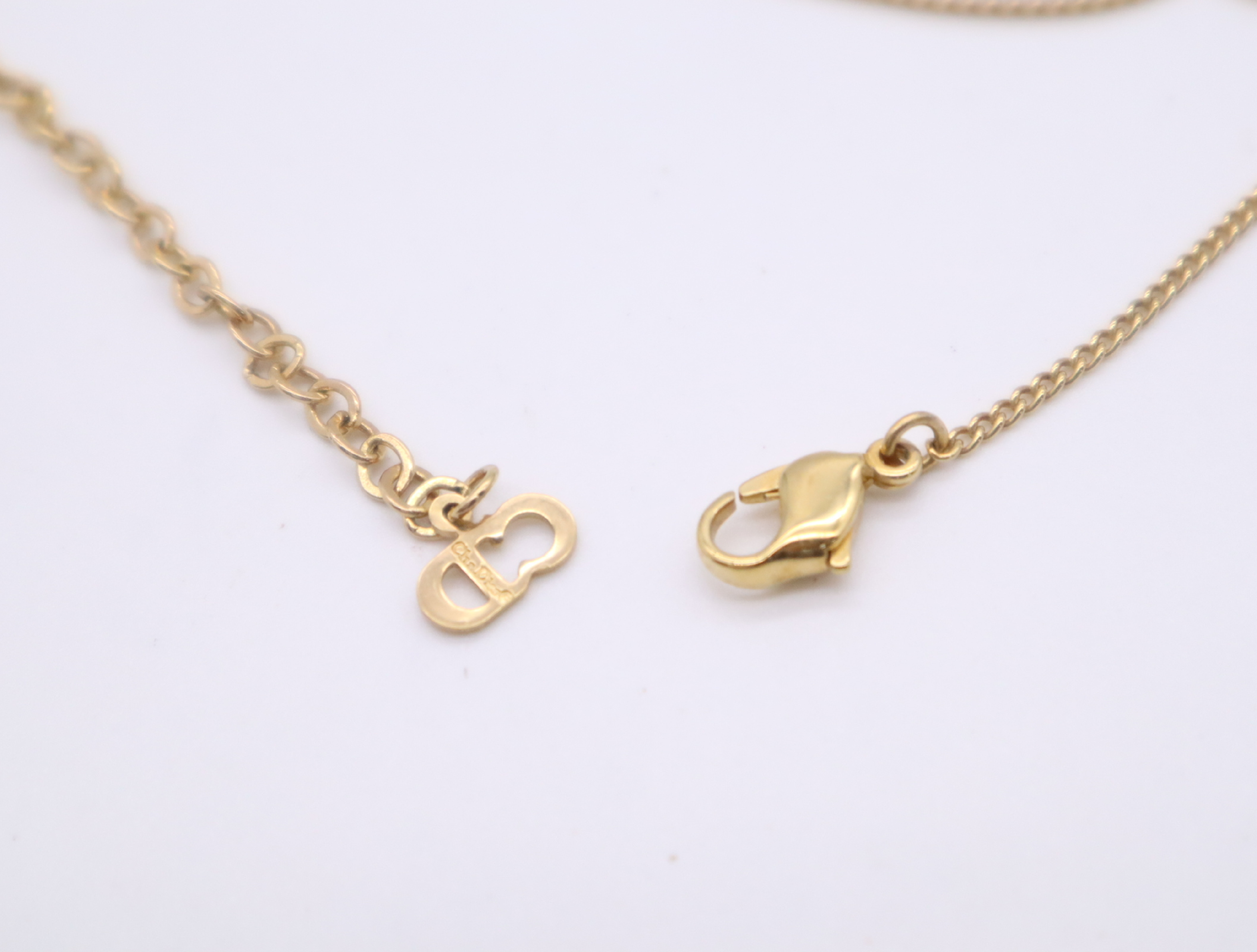 GPCD logo rhinestone heart motif necklace, with box. — view 6