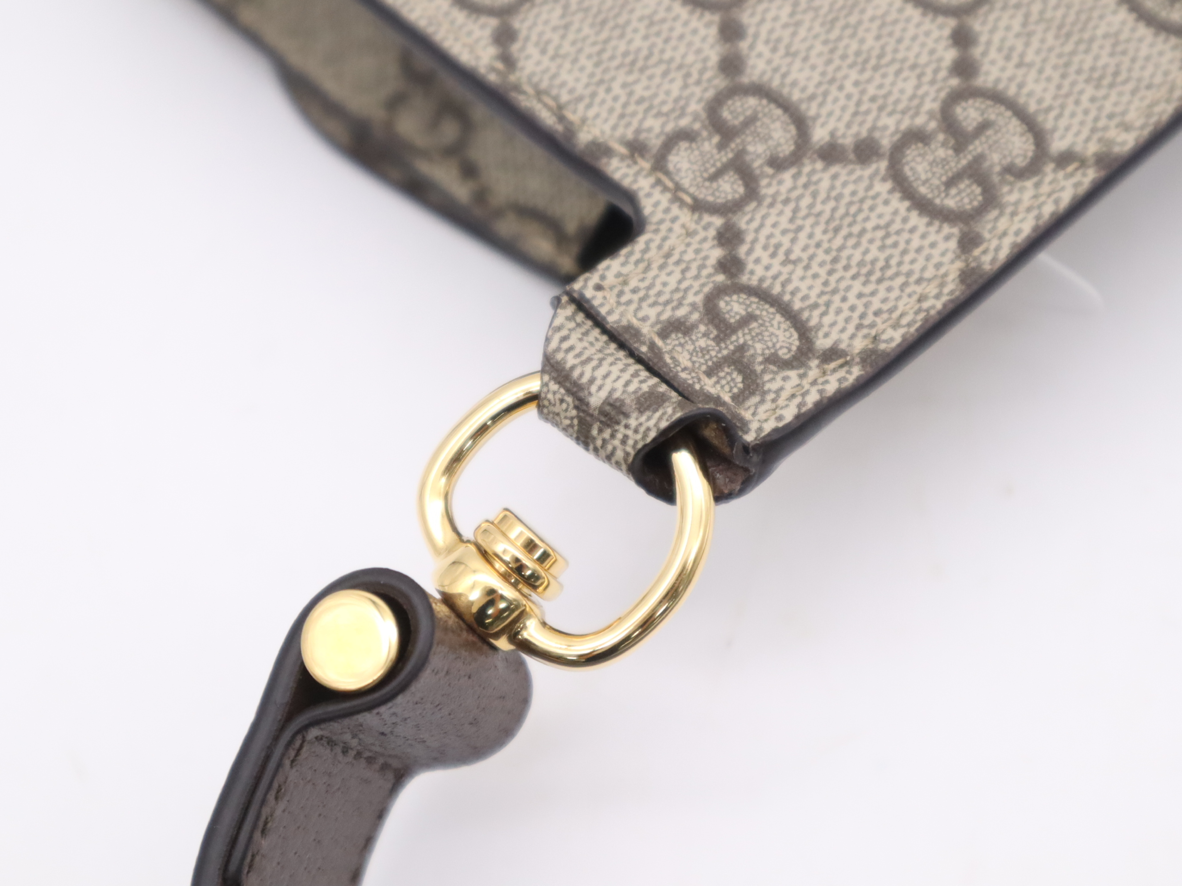 718154 Canvas x Leather GG Supreme Blondie Belt Brown GD Hardware Shoulder Bag — view 7