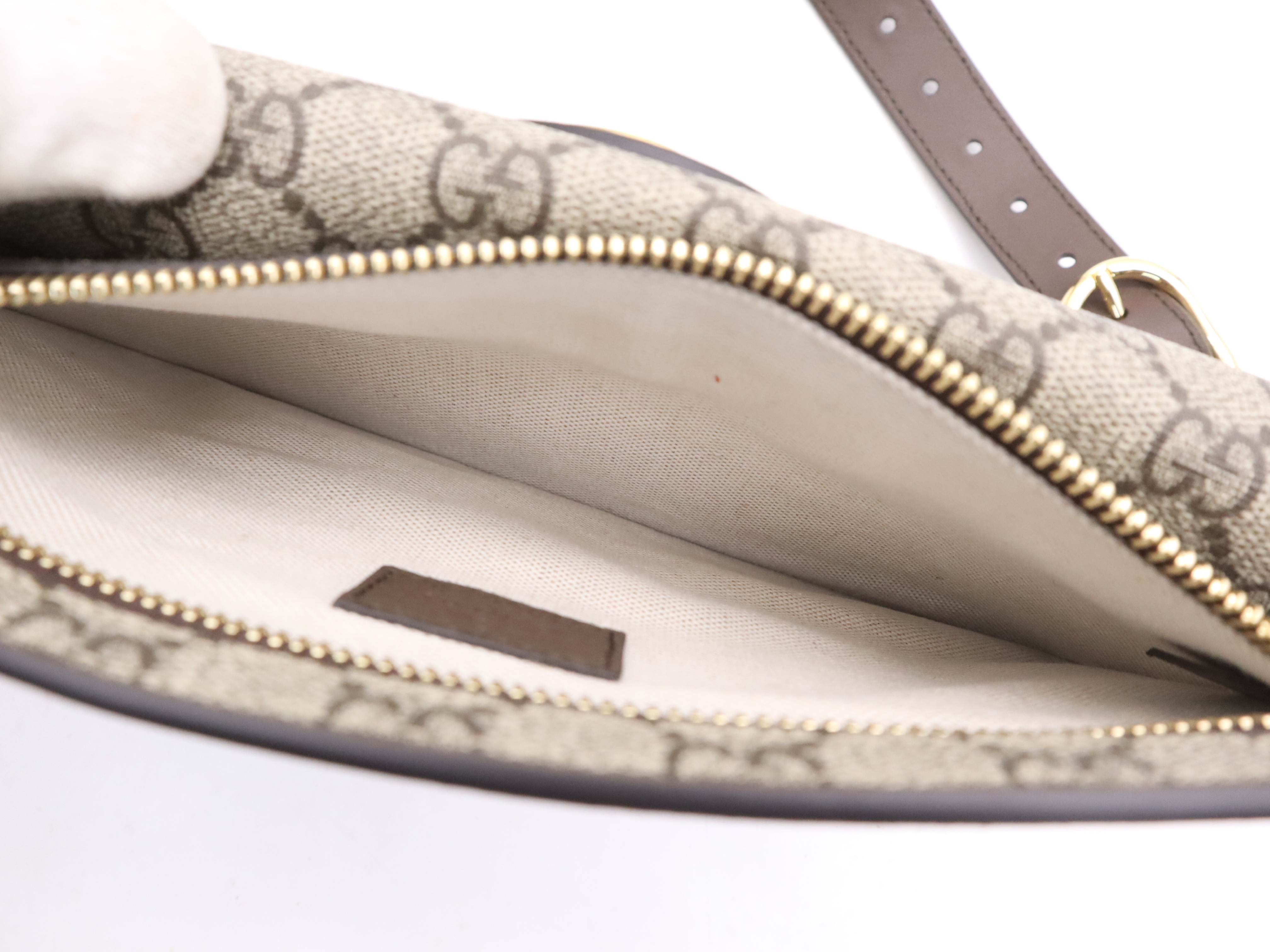 718154 Canvas x Leather GG Supreme Blondie Belt Brown GD Hardware Shoulder Bag — view 10