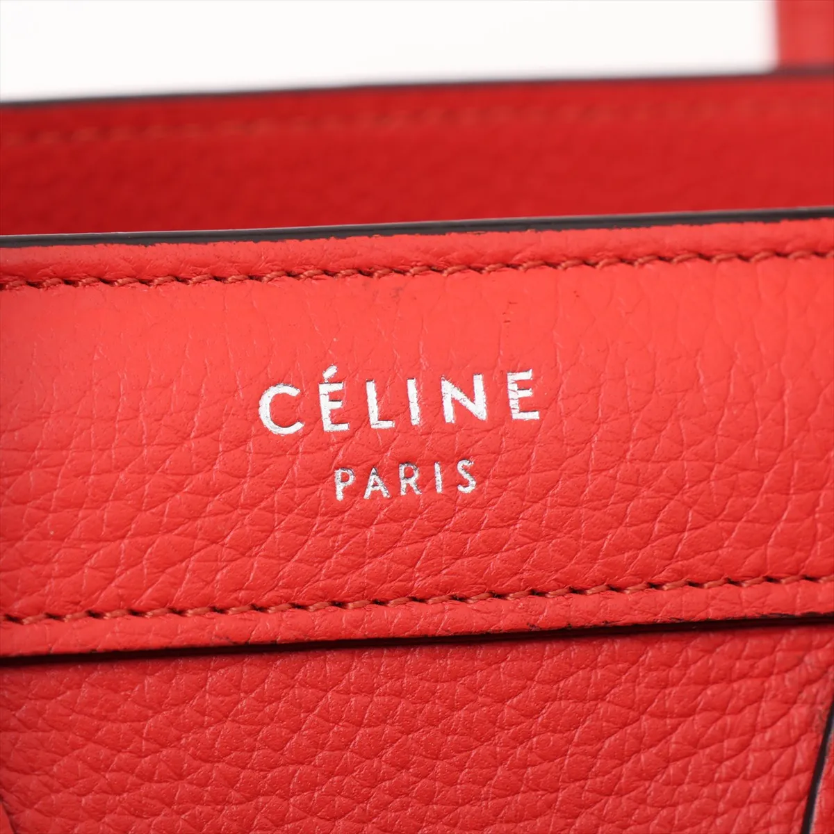 Luggage Nano Shopper Leather 2-Way Handbag, Red — view 11