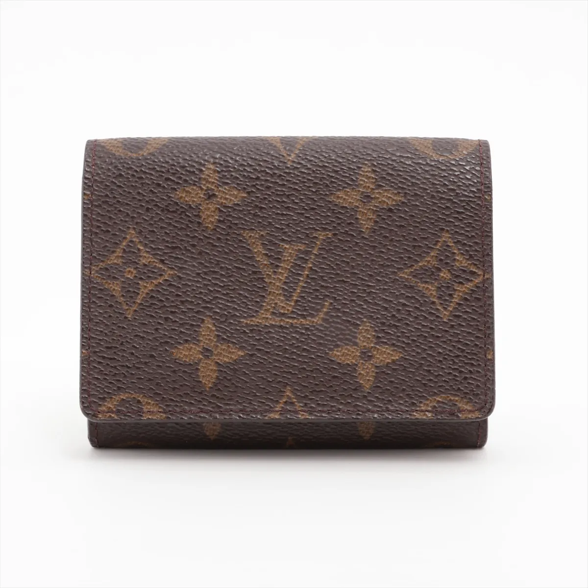 Monogram Enveloppe Carte de Visite M62920 AS0021 Brown Business Card Holder